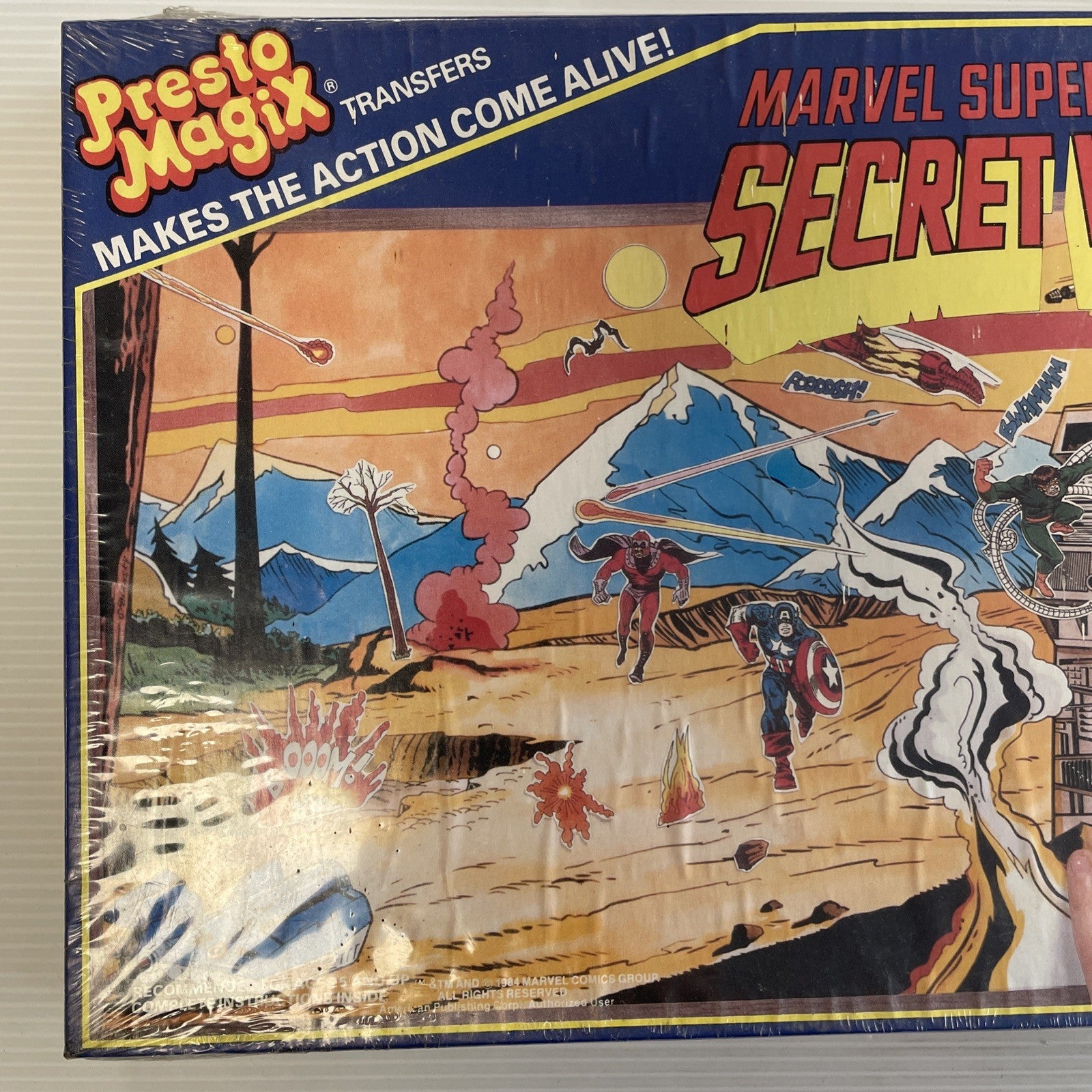 Marvel Super-Heroes Secret Wars Presto Magix Transfer Set 1984 SEALED in shrinkw1