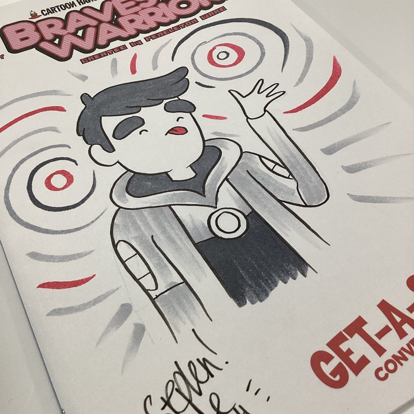 Bravest Warriors #25 2014 Original Sketch by Kate Leth signed "To Stephen"8