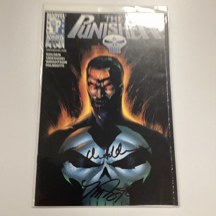 Punisher #1 1998 VF/NM Variant Signed Golden Sniegoski DF CoA 1518/60000