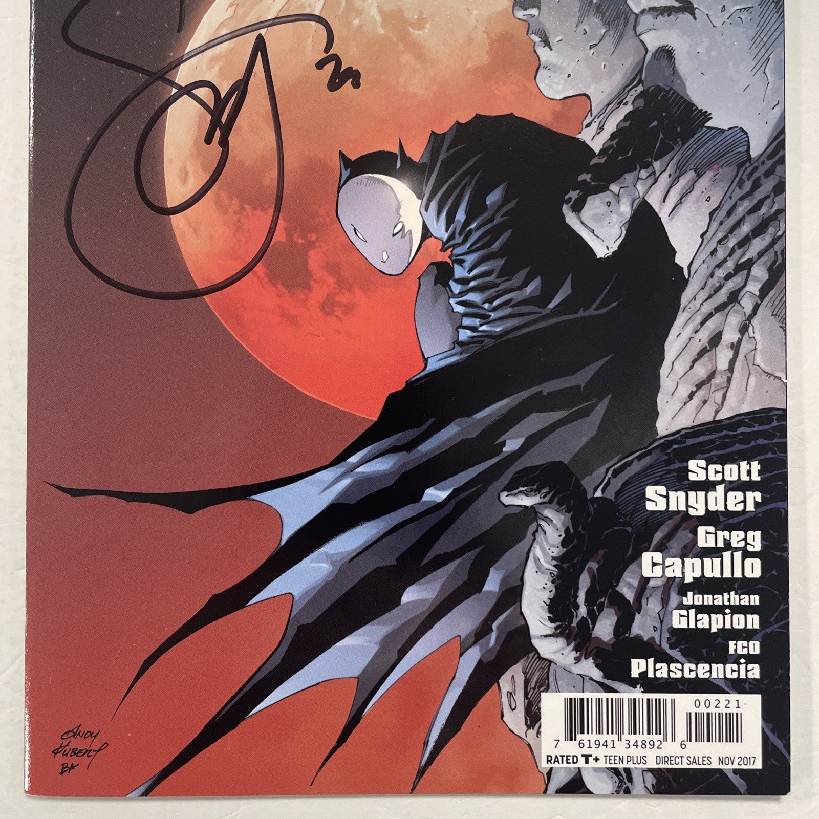 Dark Knights Metal  #2 2017 NM Andy Kubert Variant Signed Scott Snyder2