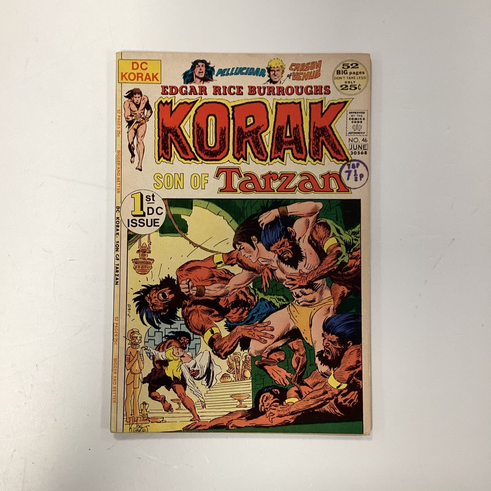 Korak Son Of Tarzan #46 1972 FN Pence Stamp0