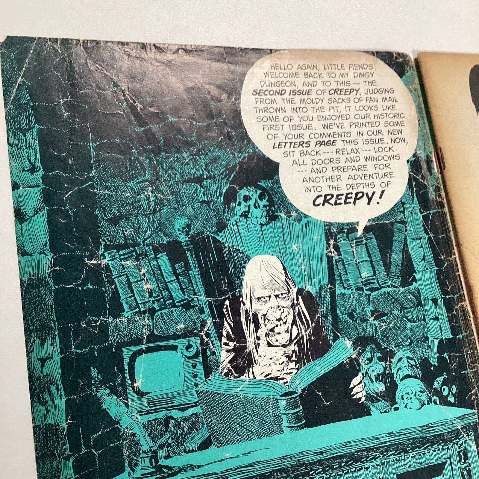 Creepy #2 1965 GD Cover worn and detached, pen marks on first page.Warren Horror4