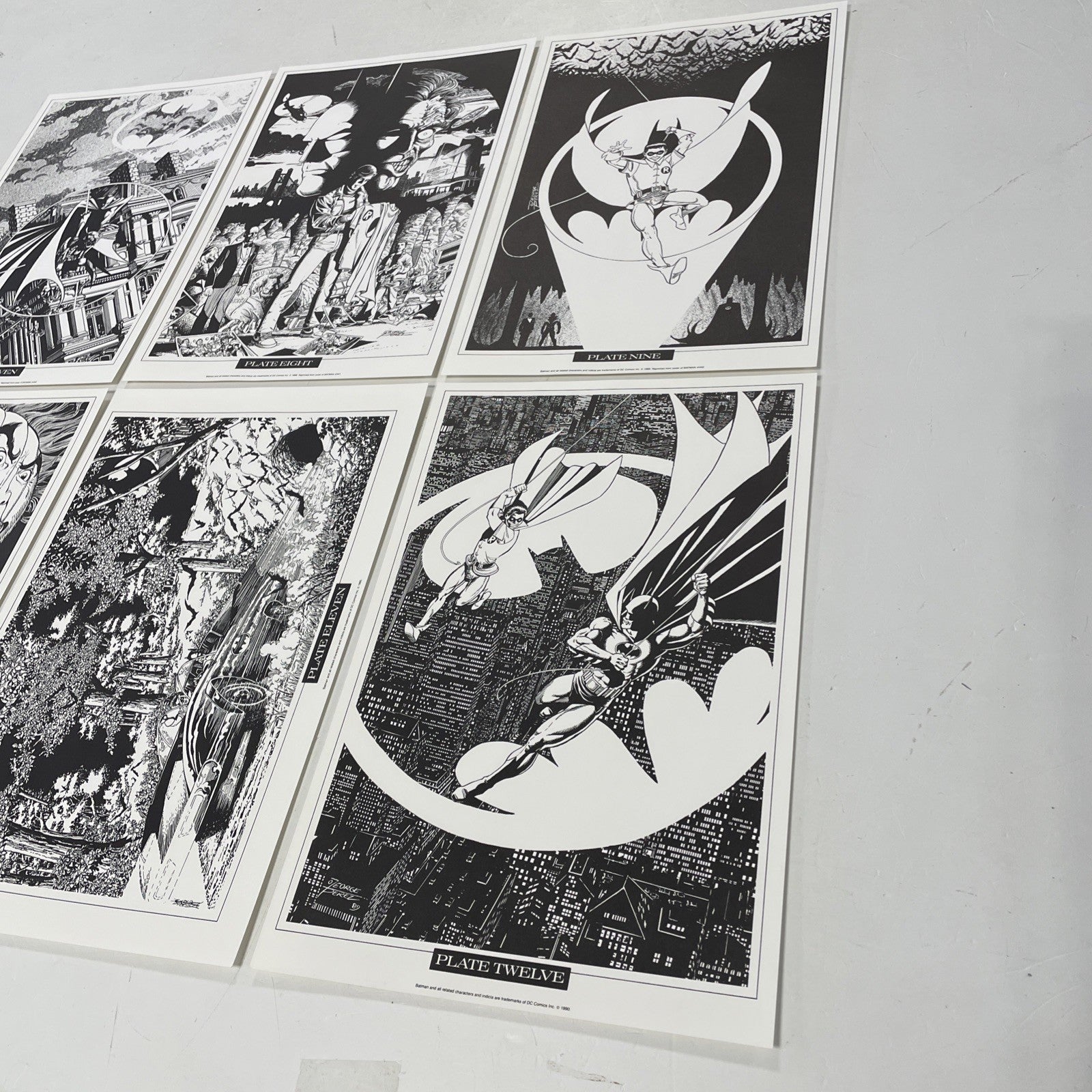 George Perez Portfolio 1990 Collection 12 B+W prints6