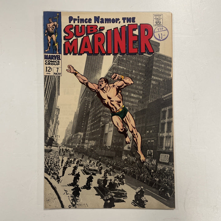 Sub-mariner #7 1968 FN+ Pence Stamp0