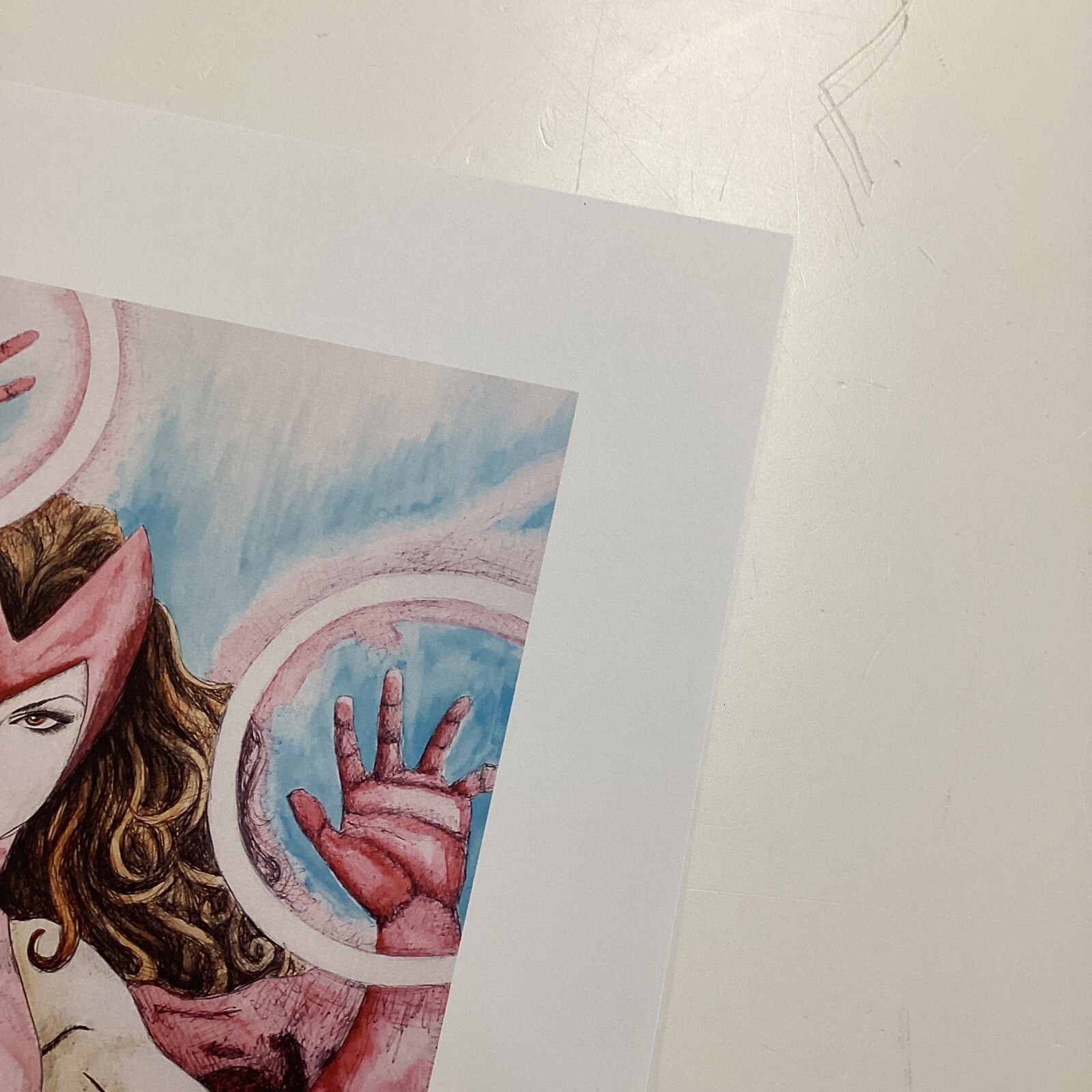 Scarlet Witch Signed Art Print by Becky Knapp8