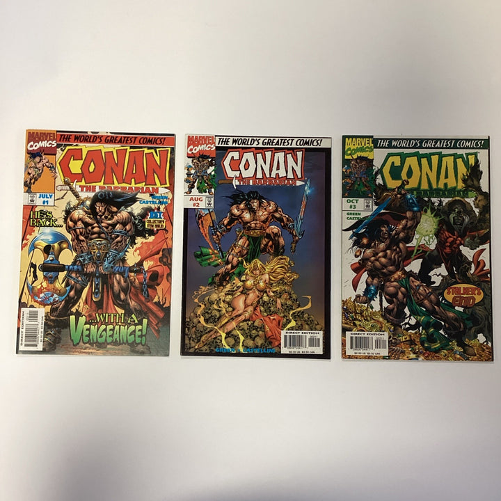 Conan The Barbarian #1-3 1997 VF Complete set0