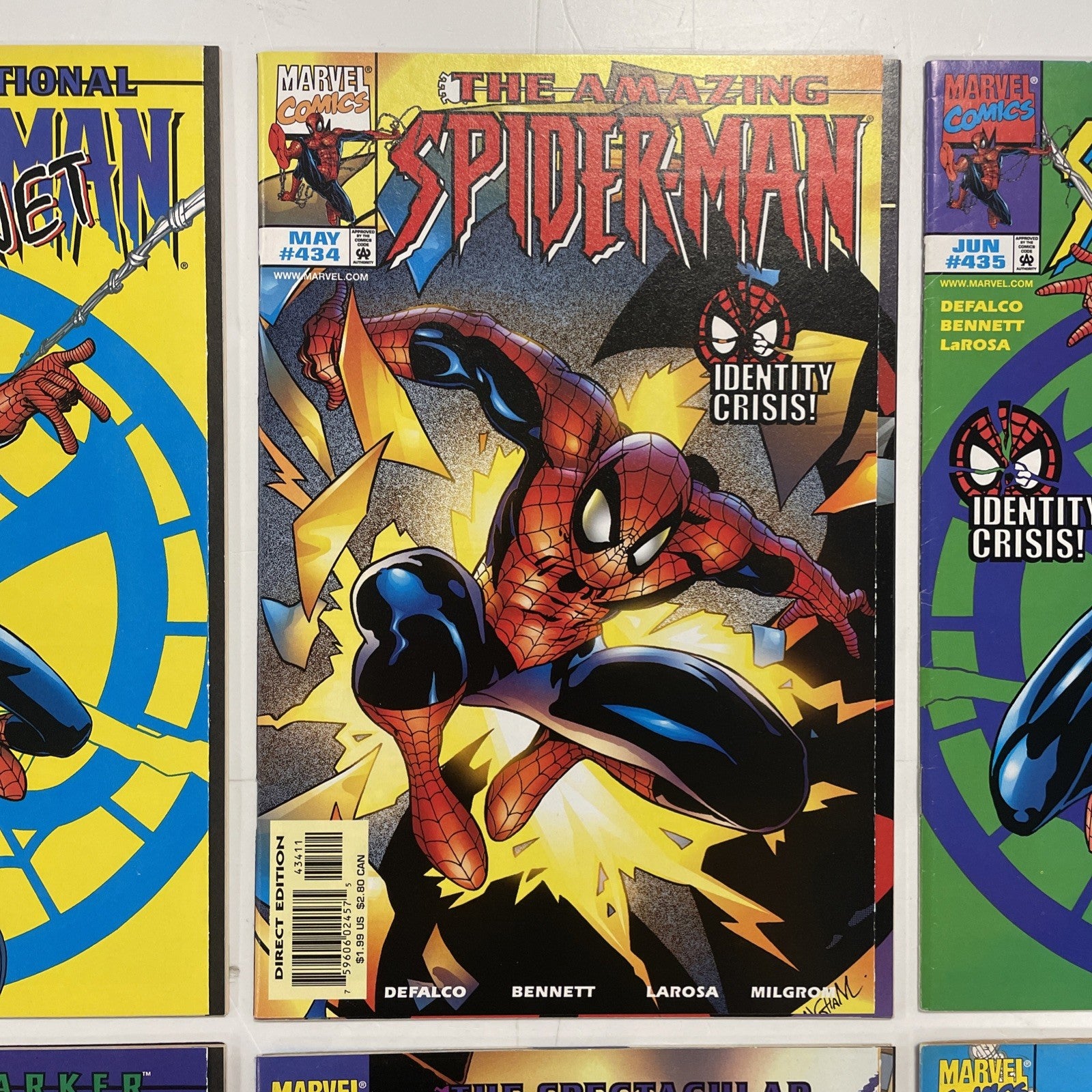 Spider-Man: Identity Crisis #1-8 1998 Complete Set Mixed Grades3