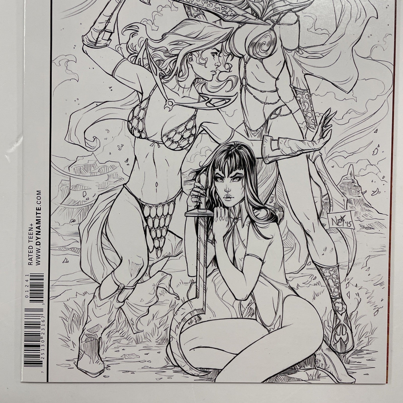 Swords Of Sorrow #1 2015 Nei Ruffino Midtow Sketch Variant3