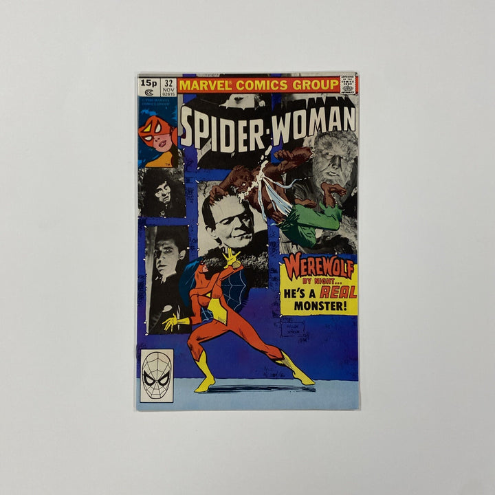 Spider-Woman #32 1979 FN Frank Miller Monster Cover Pence Copy0