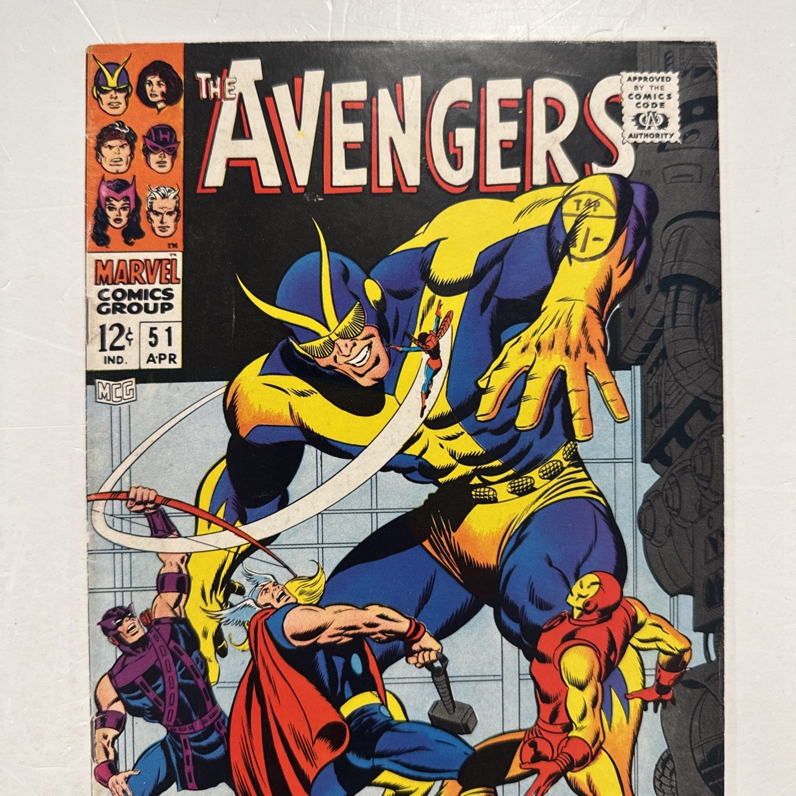 Avengers #51 1968 VG/FN 2nd Appearance of Collector Pence Stamp1