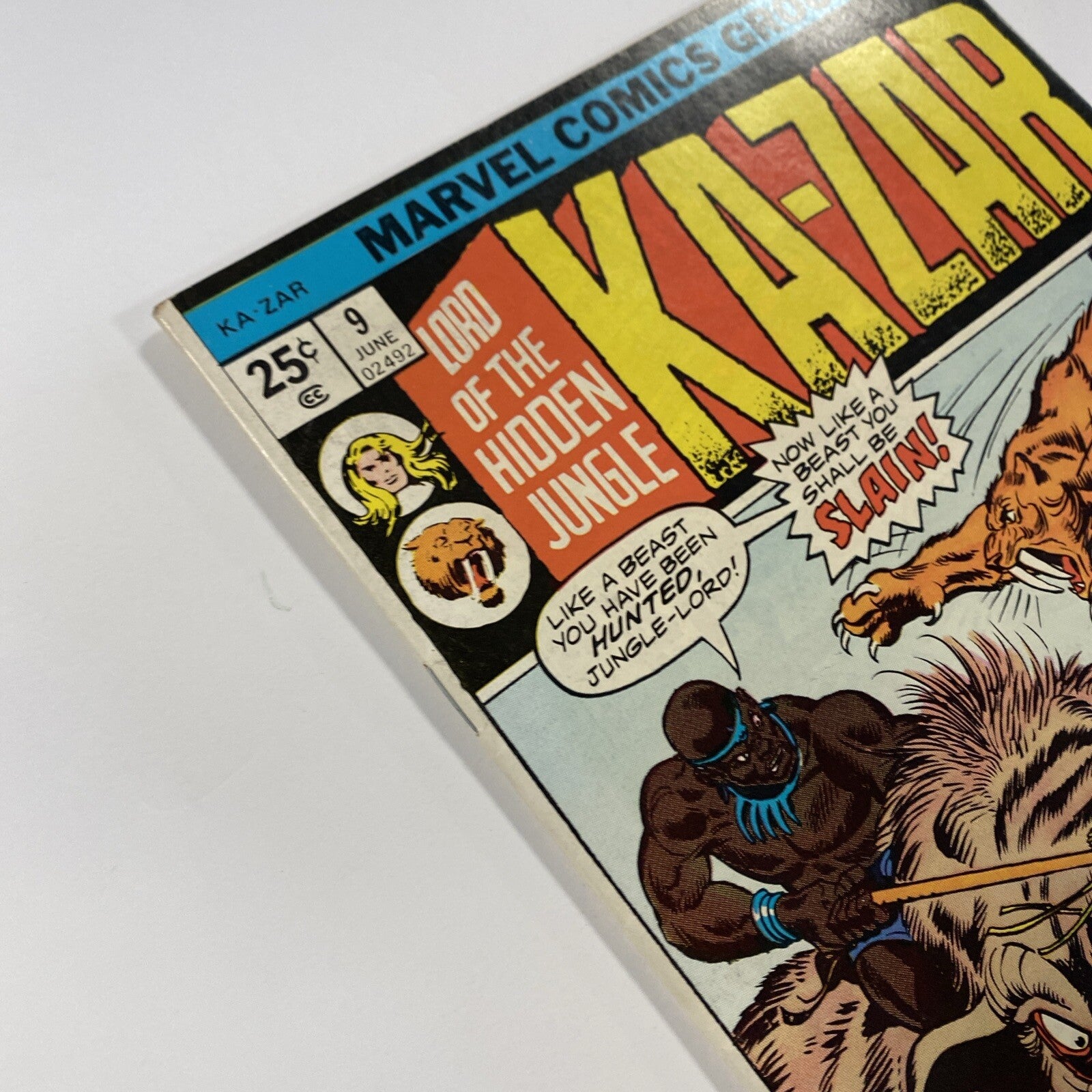 Ka-Zar #9 1975 FN Mark Jewelers insert!3