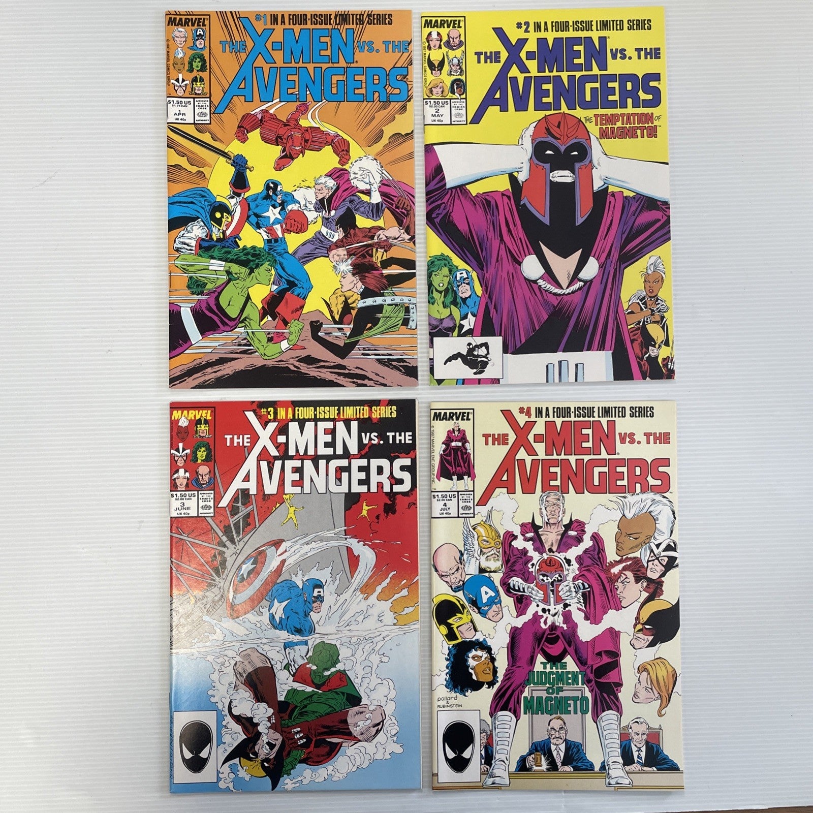 The X-Men vs. The Avengers #1-4 1987  VF/NM or Better complete set0