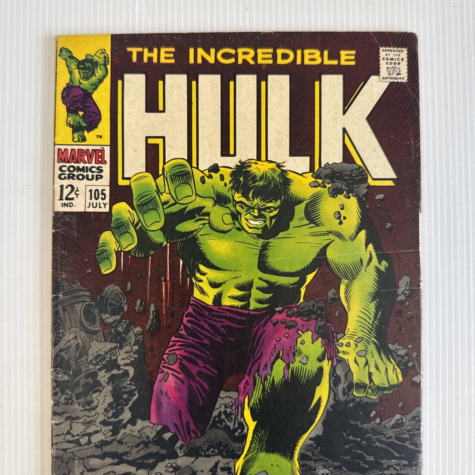 The Incredible Hulk #105 1968 VG1