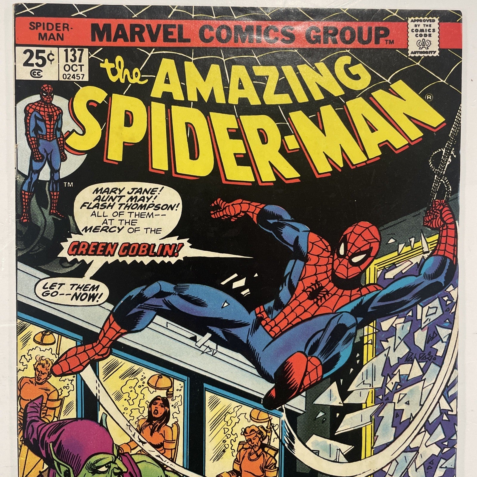 Amazing Spider-Man #137 1974 VG/FN 2nd App of Harry Osborn as Green Goblin1