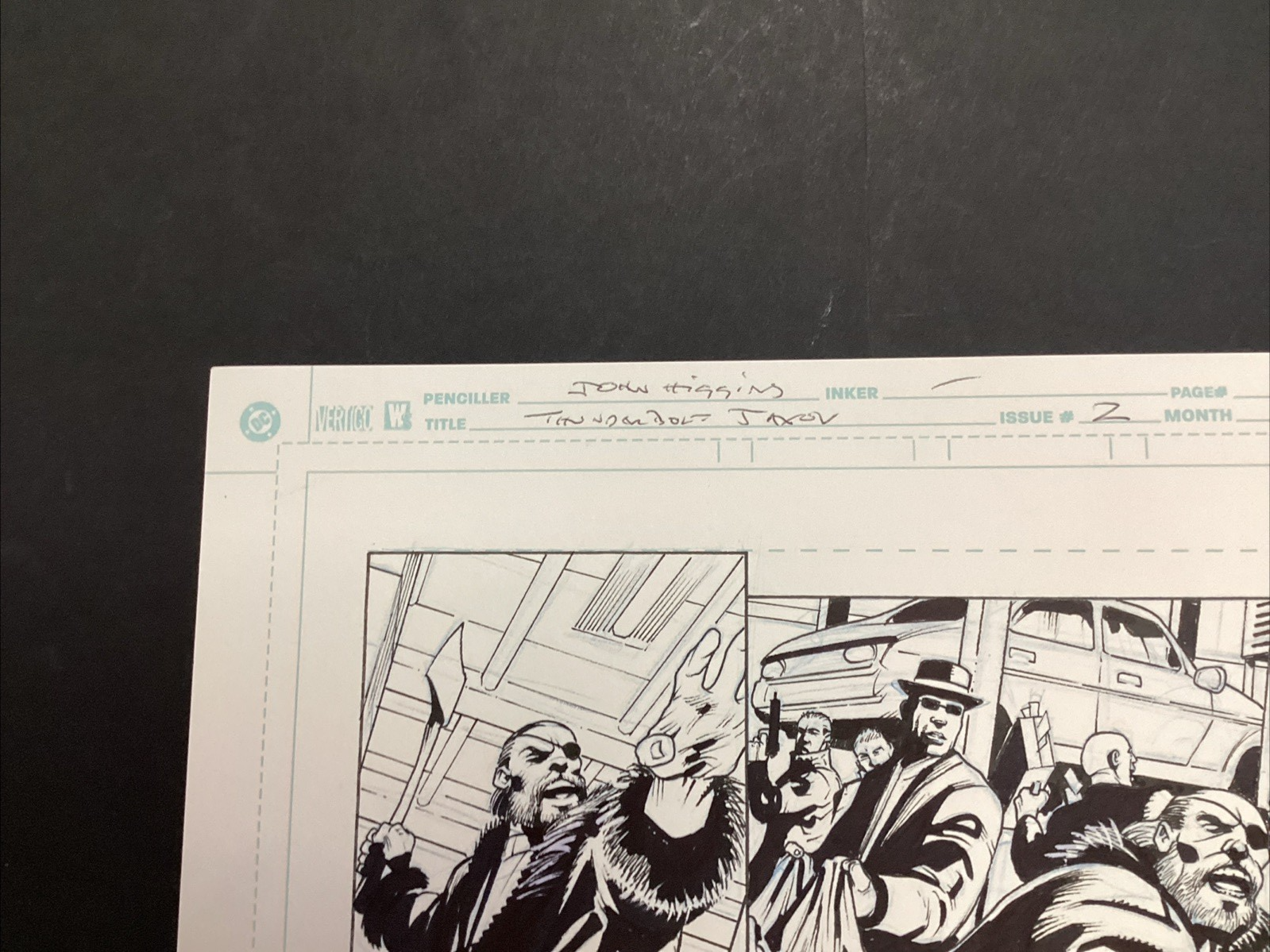 Original Artwork for Thunderbolt Jaxon #2 Page 7 By John Higgins 20065