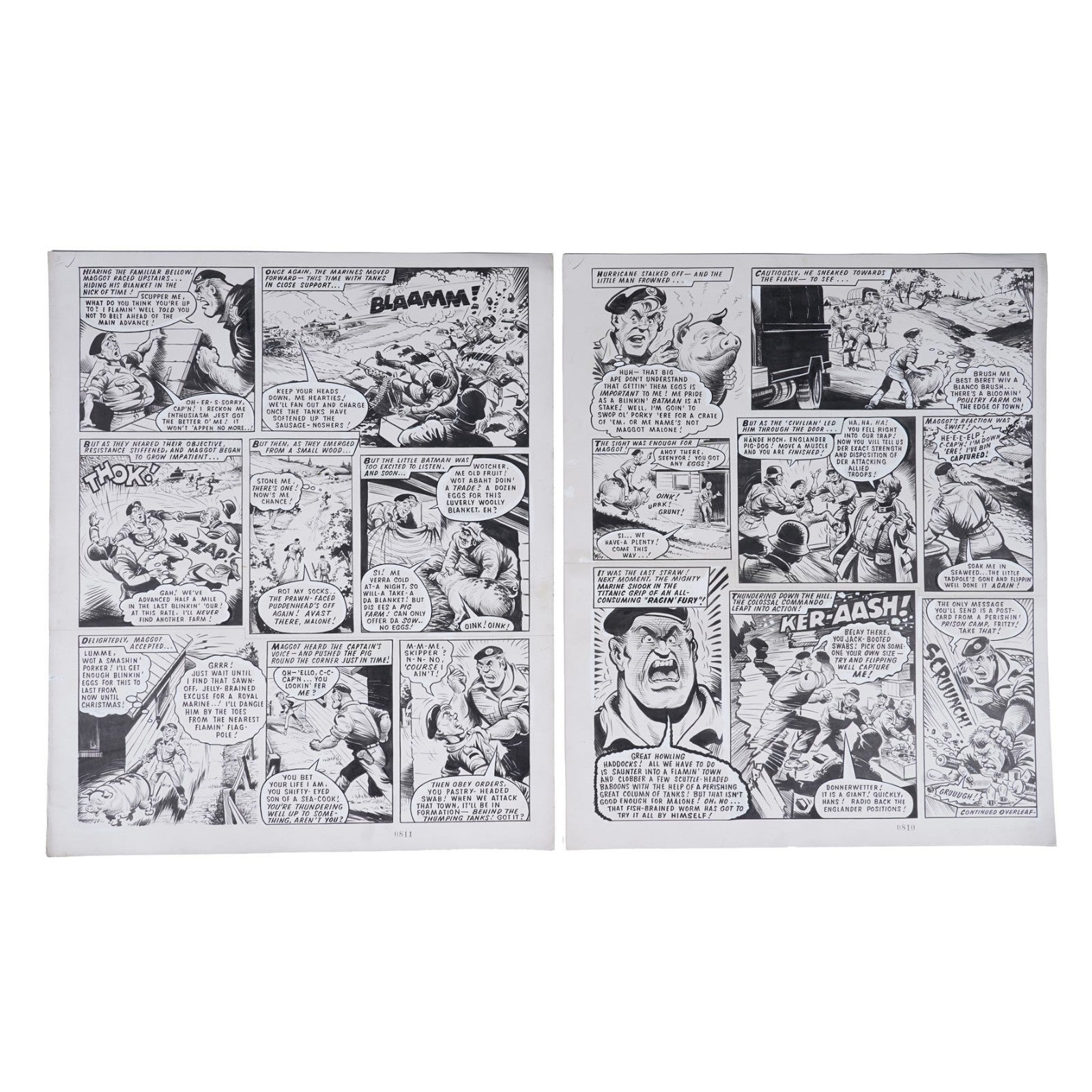 Original Artwork for a complete Captain Hurricane Story by R. Charles Roylance2