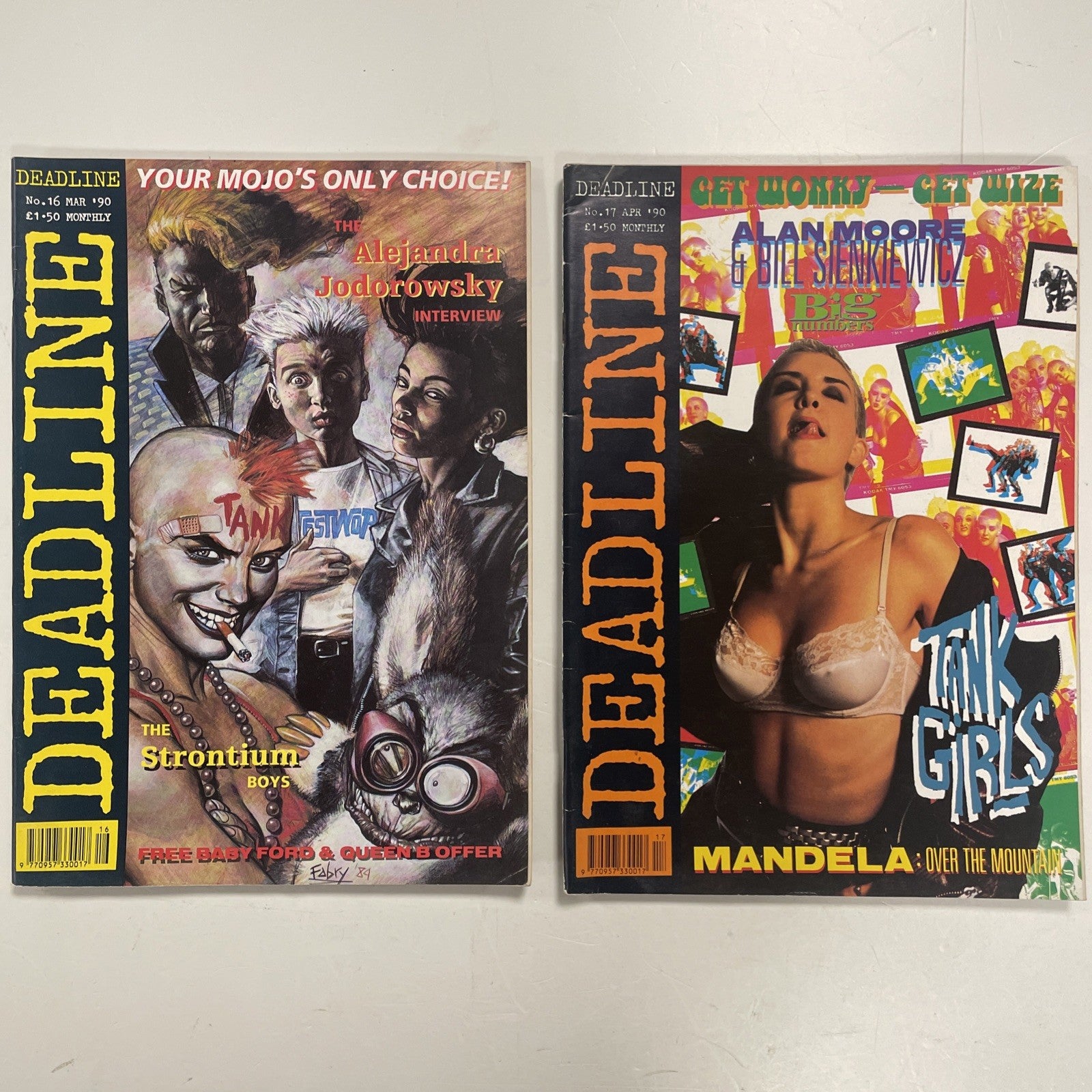 22 issues Deadline #5-9 #14-22 #24 & More 1989 Reader Copies **6