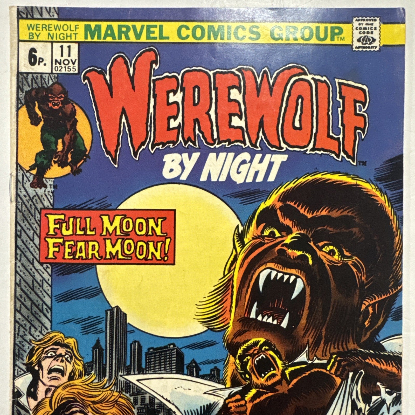 Werewolf by Night #11 1974 FN Pence Copy1