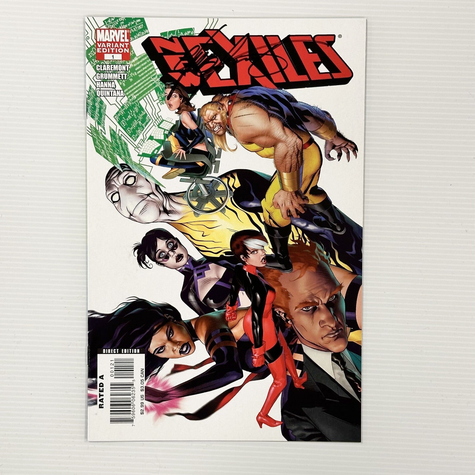 New Exiles #1 2008 NM Signed by Chris Claremont0