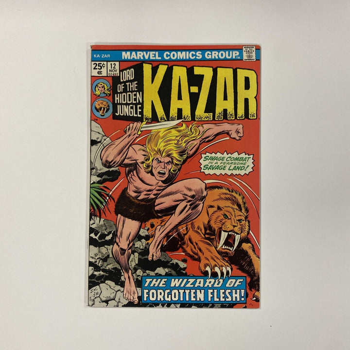 Ka-Zar #12 1975 FN/VF Mark Jewelers insert!