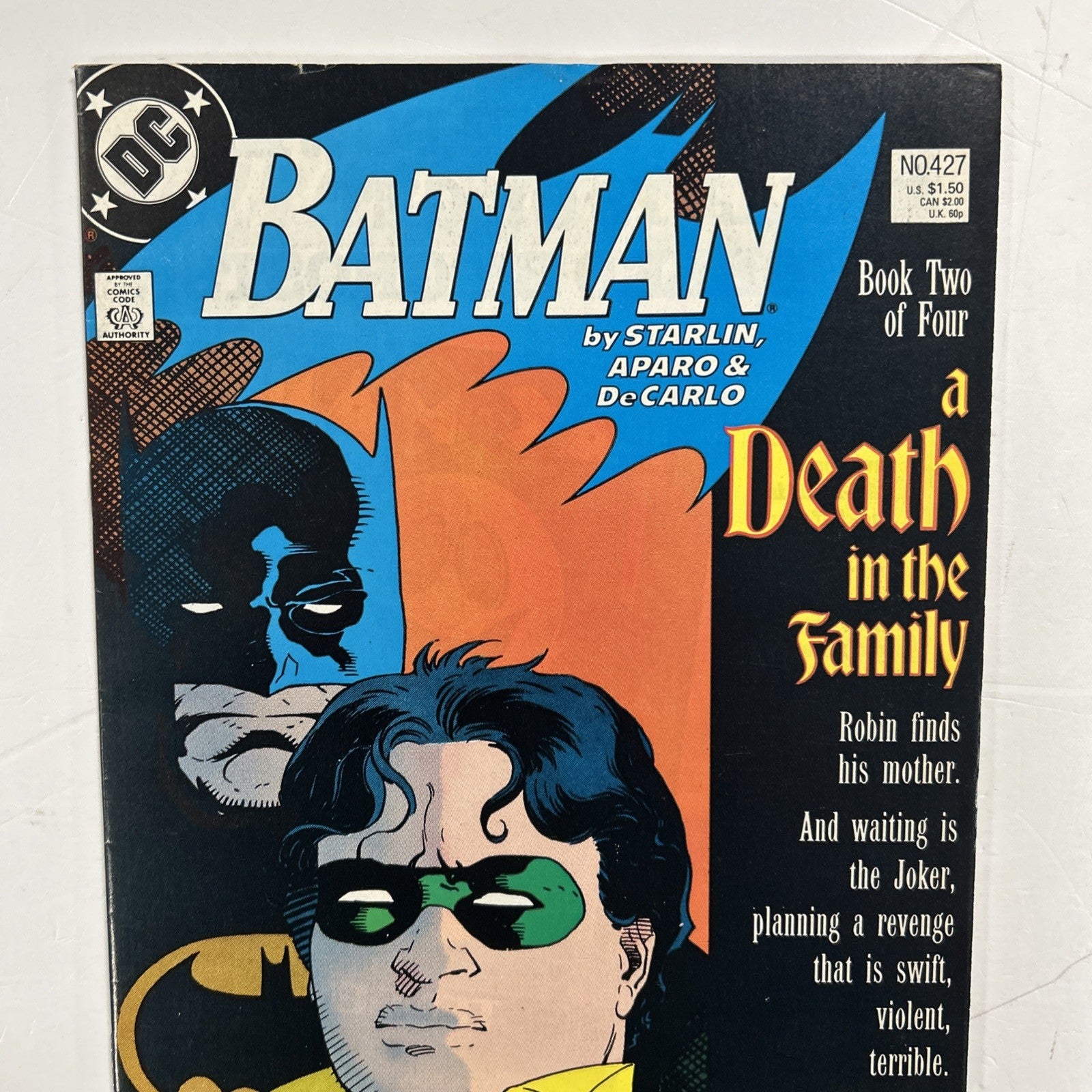 Batman #427 1988 FN- A Death In The Family Part 21