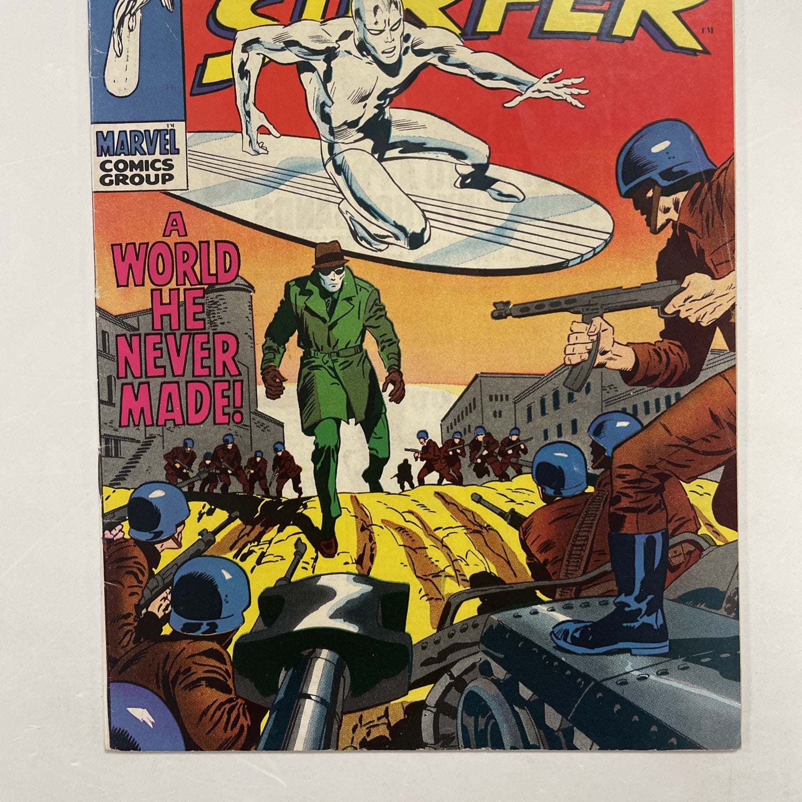 Silver Surfer #10 1969 FN **Sticker residue on top left front cover2