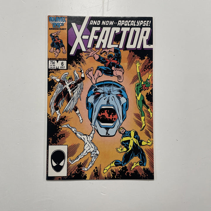 X-factor #6 1986 FN/VF 1st Full Appearance of Apocalypse (6)0