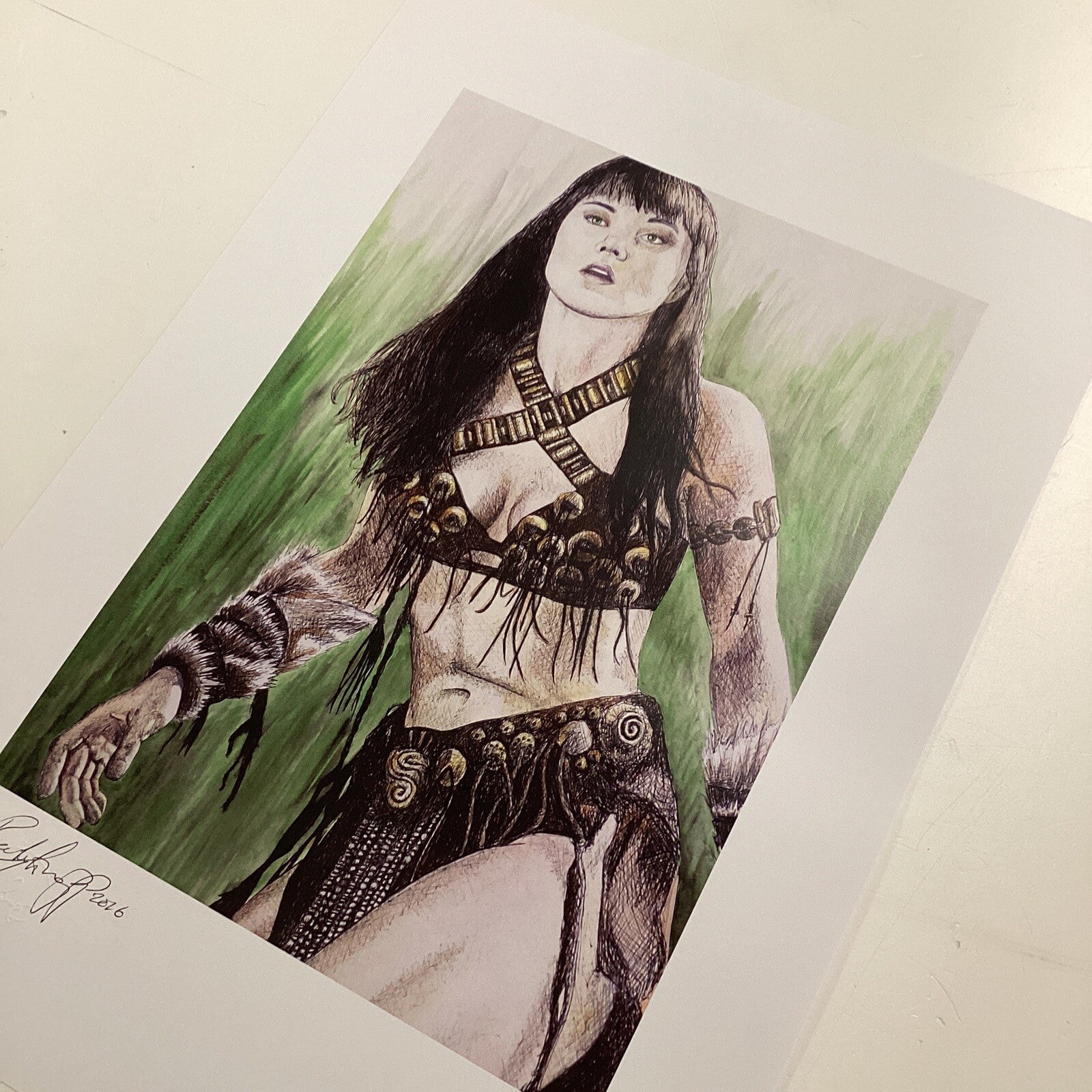Xena Signed Art Print by Becky Knapp8