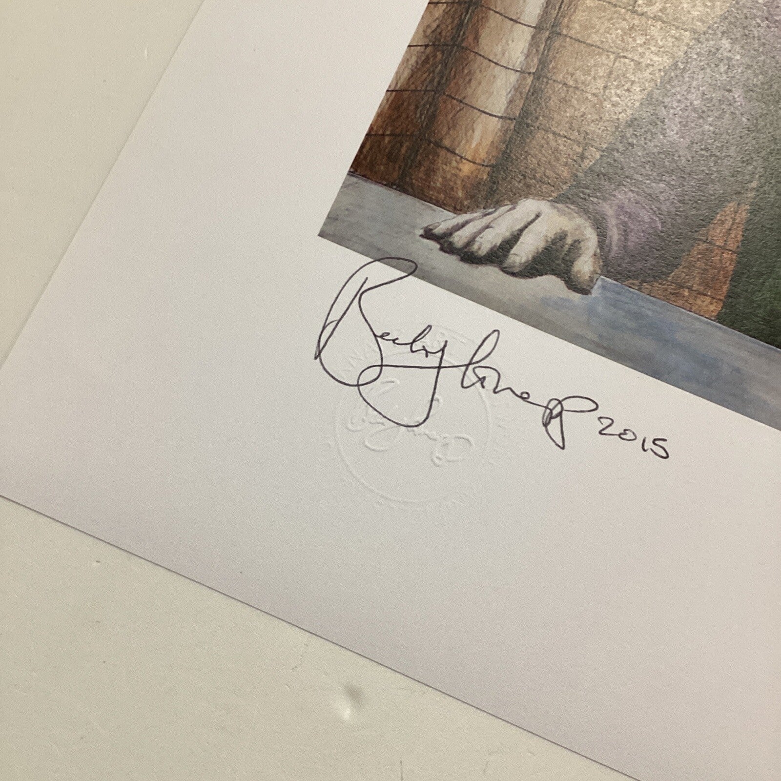 The Dark Knight: Batmans Interrogation Signed Art Print by Becky Knapp7