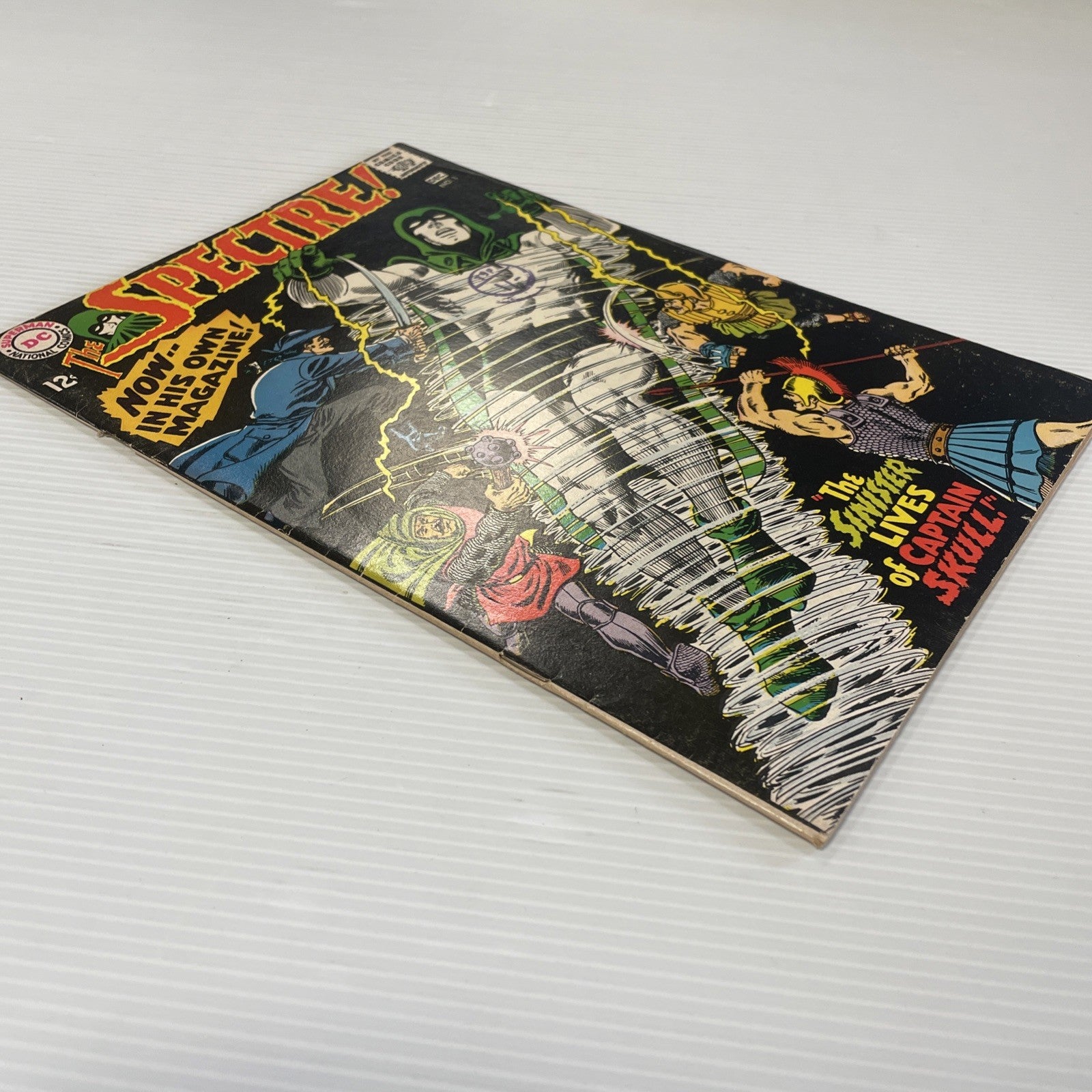 The Spectre #1 1967 VG+ 1st in Own Title Pence Stamp3