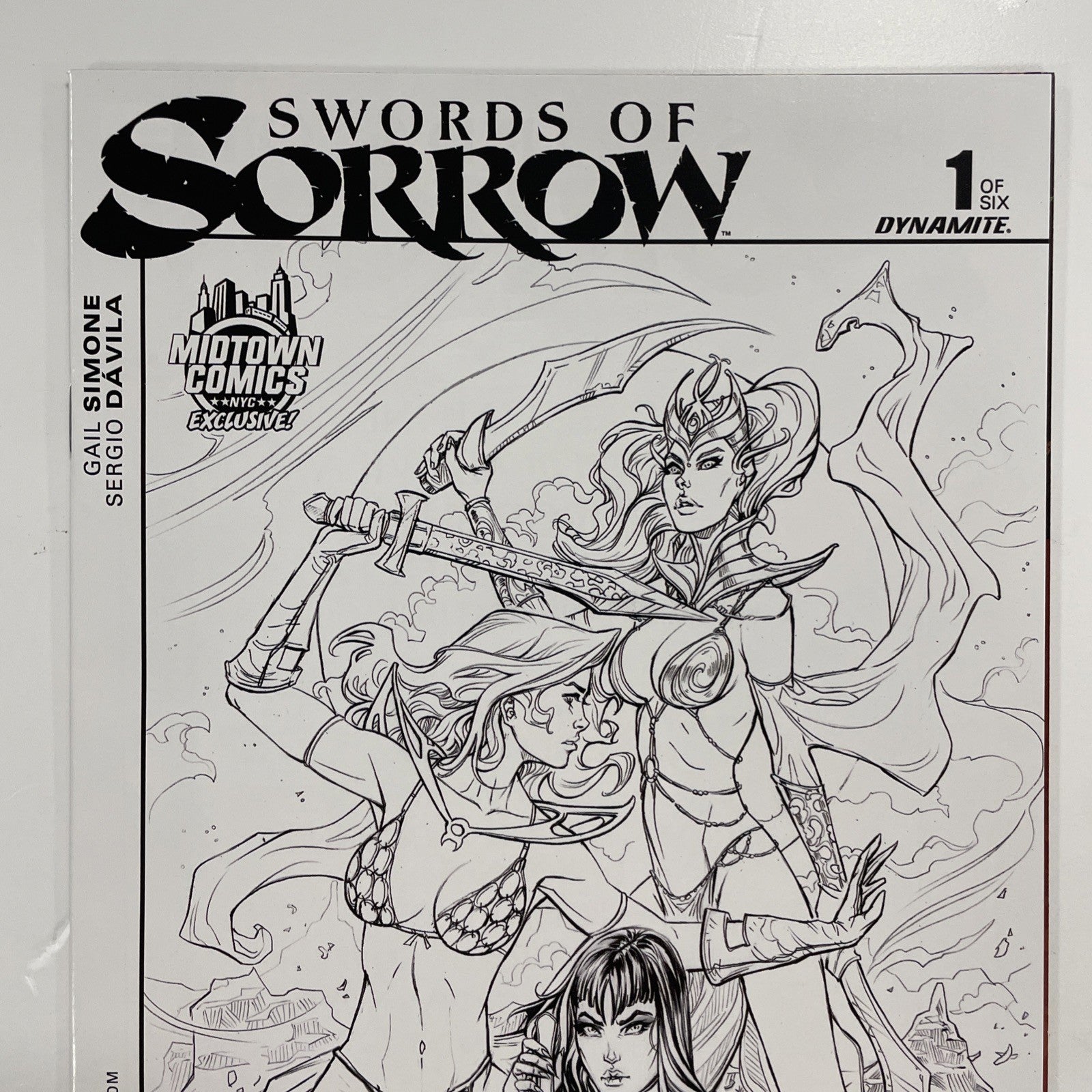 Swords Of Sorrow #1 2015 Nei Ruffino Midtow Sketch Variant2