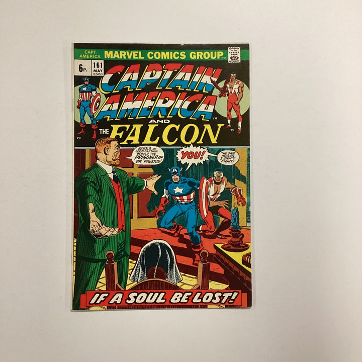 Captain America #161 1973 FN/VF 2nd Appearance of Peggy Carter0