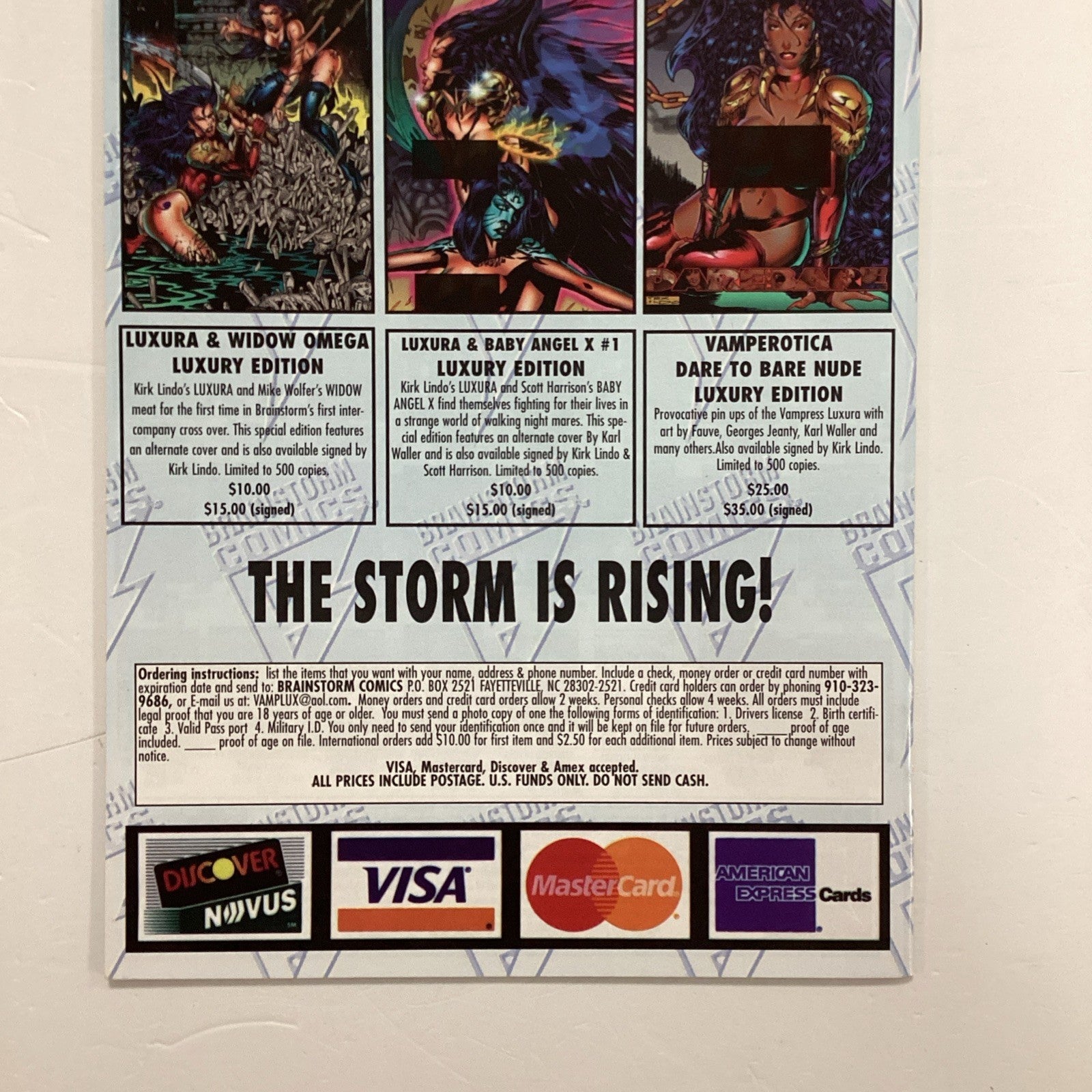 Vamperotica Red Reign Dare To Bare Nude Edition 1996 Brainstorm Comics8