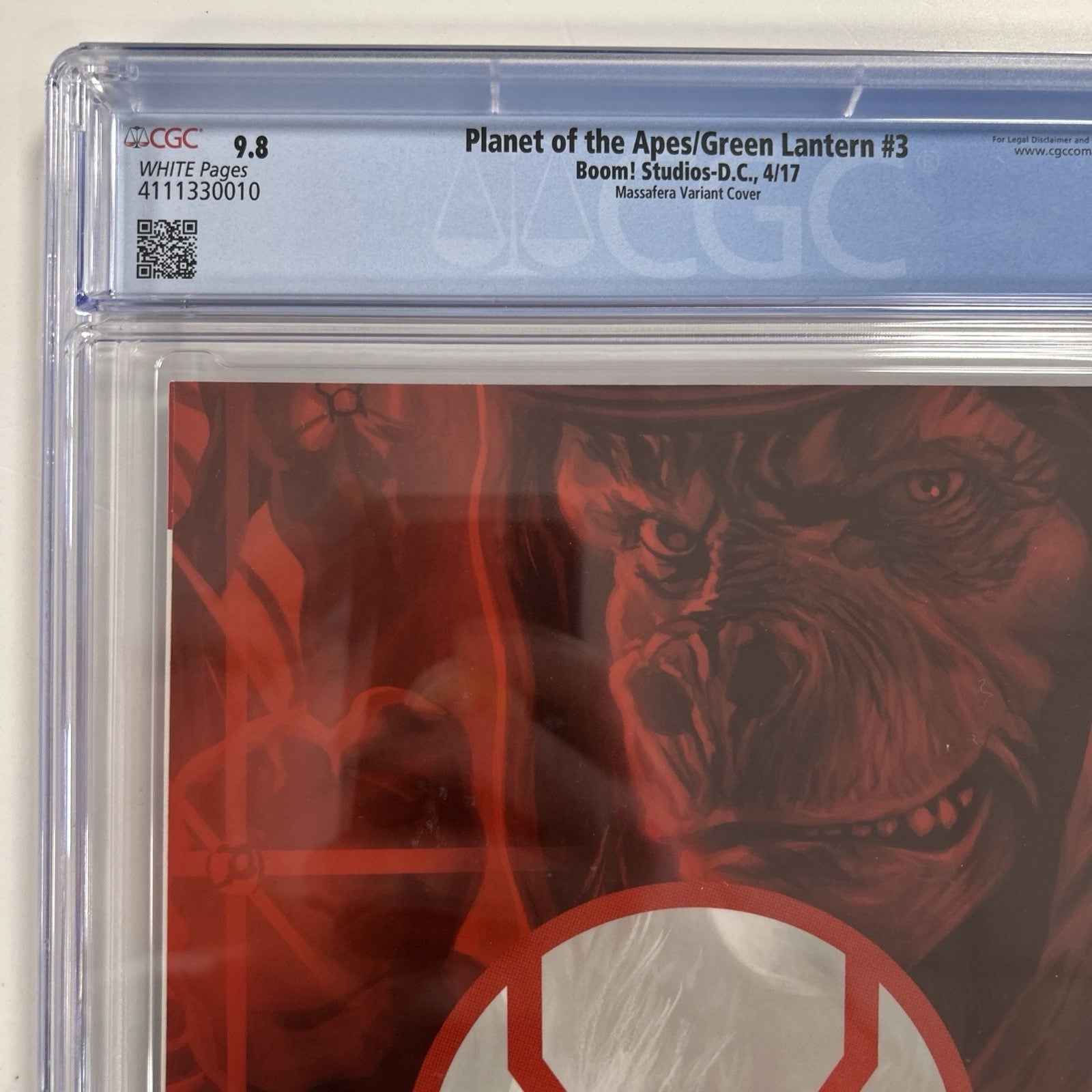 Planet of the Apes/Green Lantern #3 2017 CGC 9.8  Massafera 1:40 Virgin Variant12