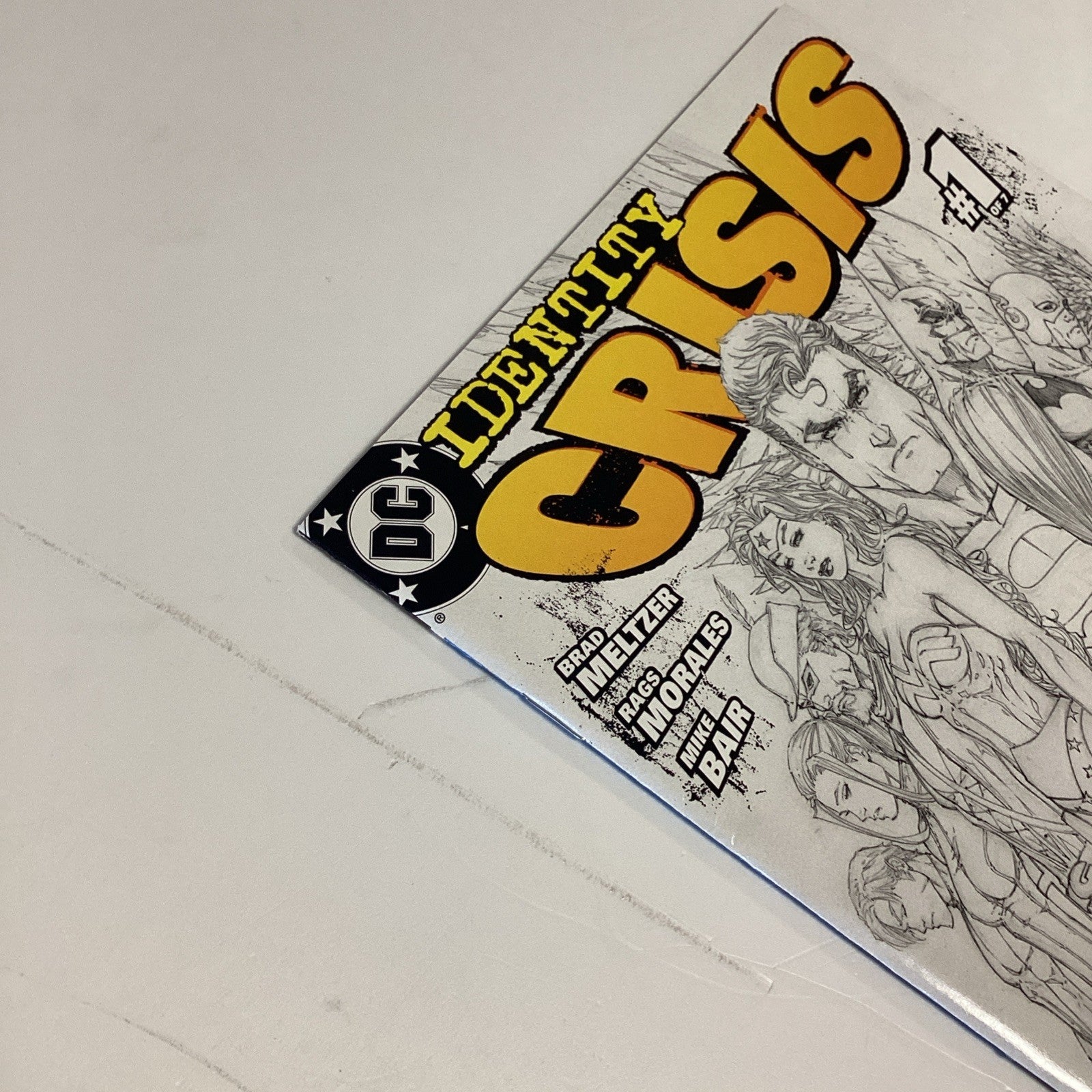 Identity Crisis #1 2004 VF Diamond Retailer Summit promotional sketch cover5