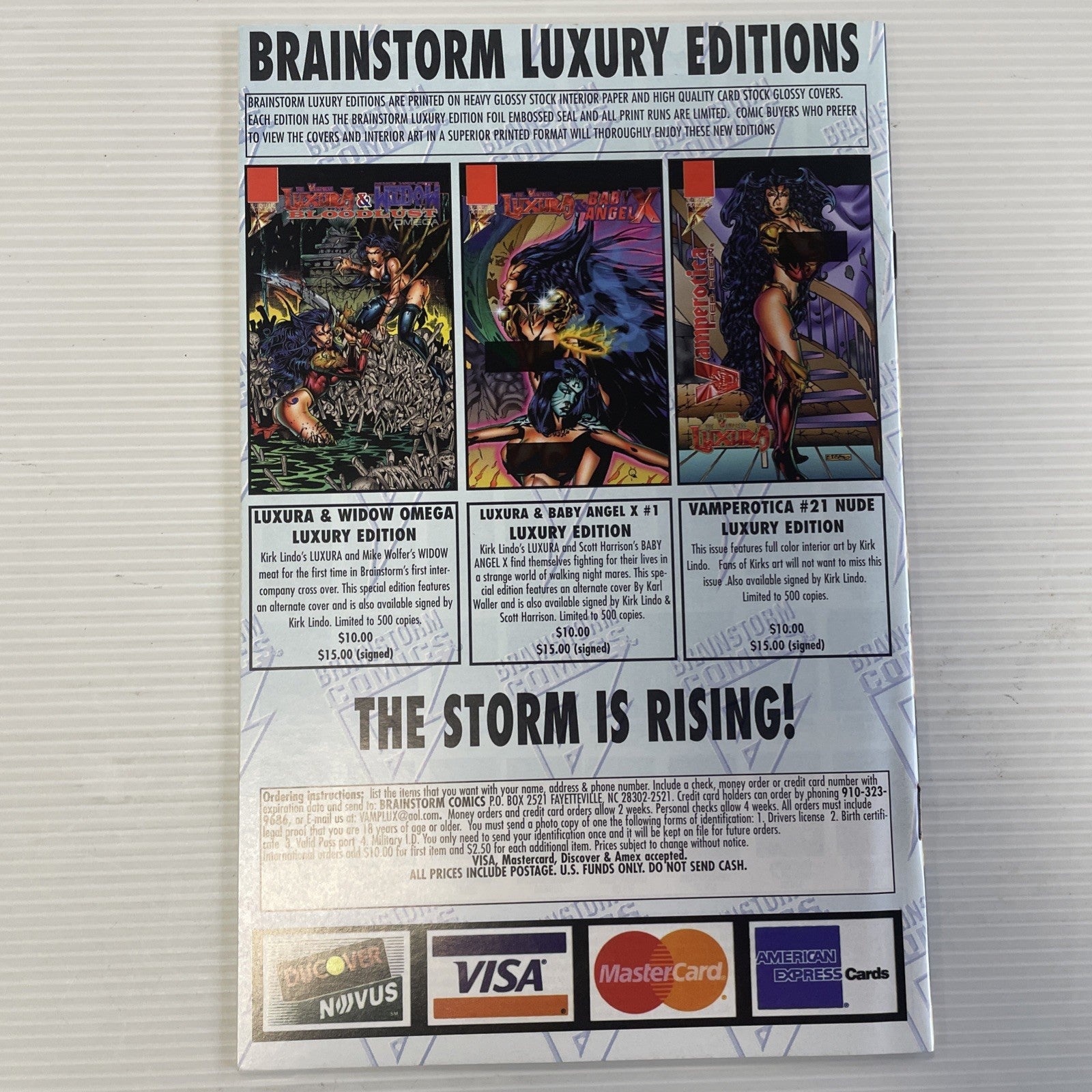 Vampfire Erotic Echo #1 1997 VF+ Nude Edition Brainstorm Comics4