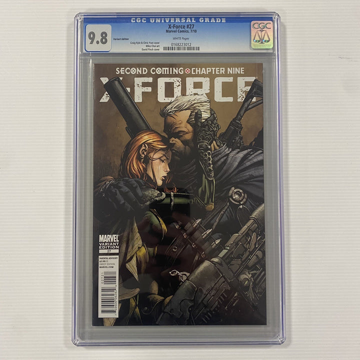 X-force #27 2010 CGC 9.8 White Pages Variant Cover0