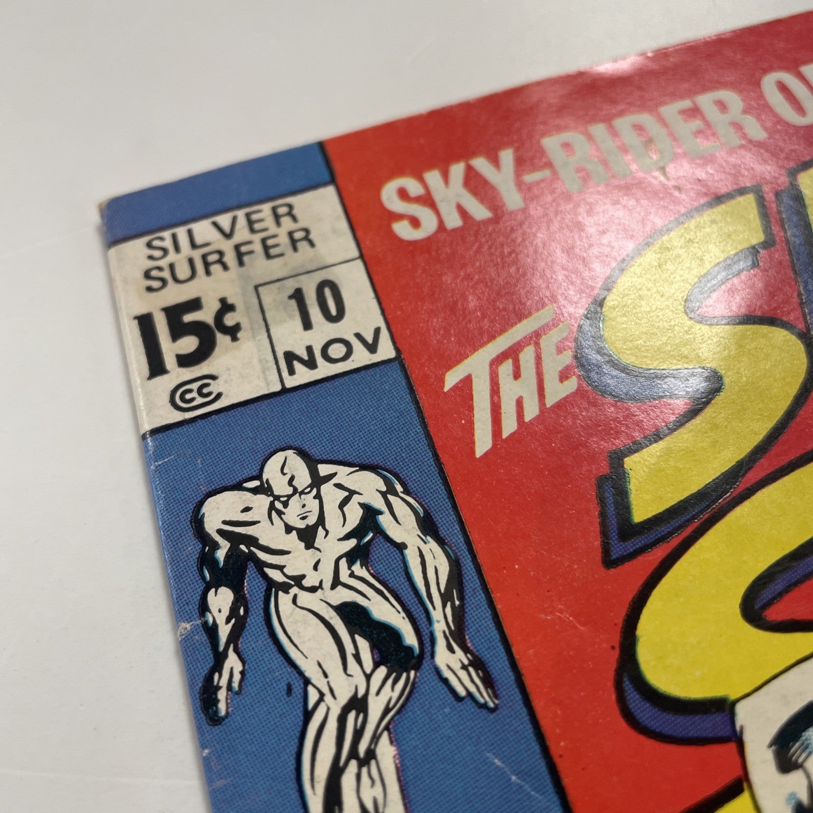 Silver Surfer #10 1969 FN **Sticker residue on top left front cover4