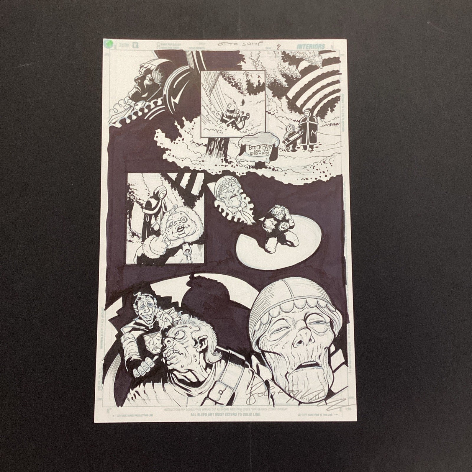 Original Artwork for Judge Dredd Otto Sump Page 8 By John Higgins0