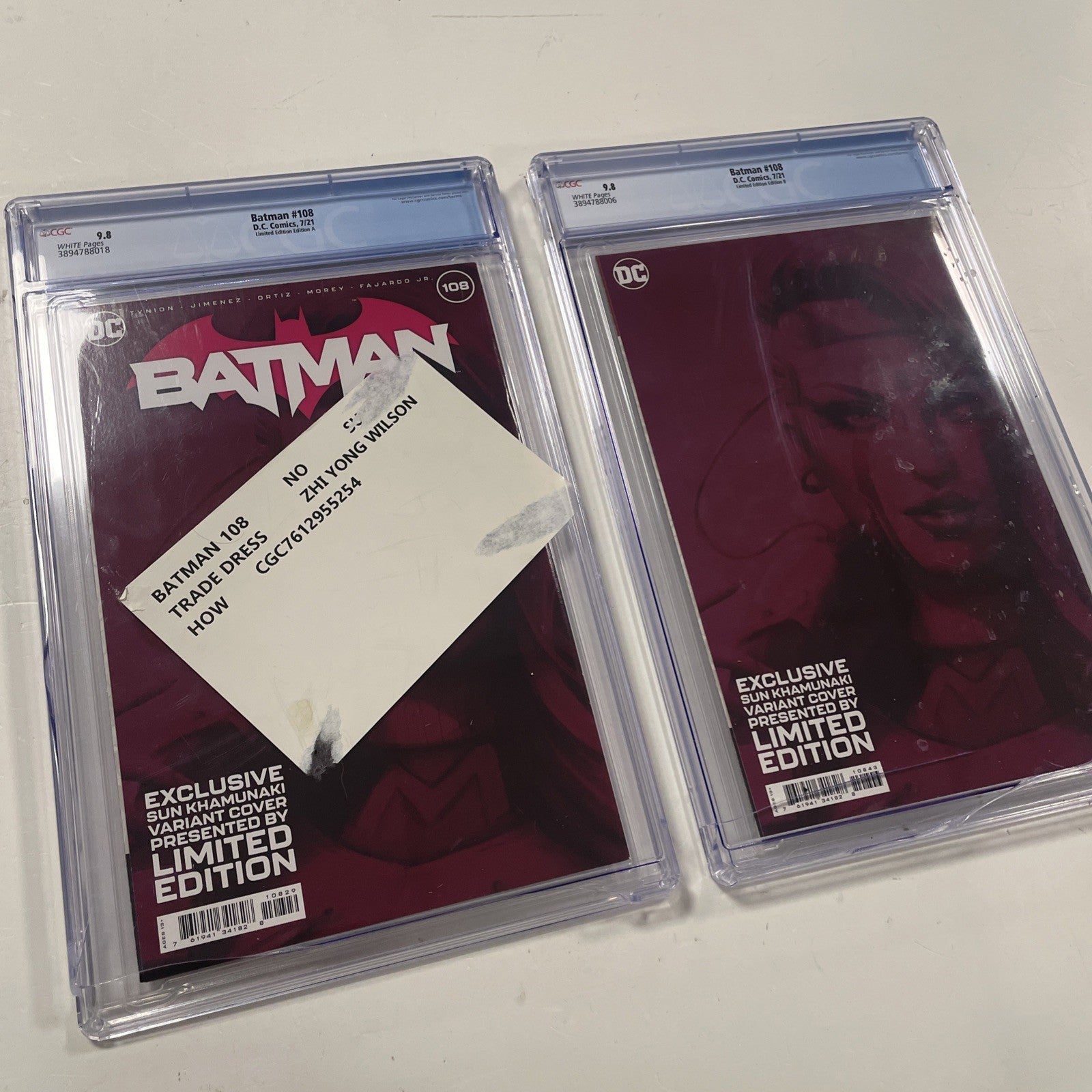 Batman #108 2021 CGC 9.8 1st App. of Miracle Molly X2 Variants **Cases cracked**11