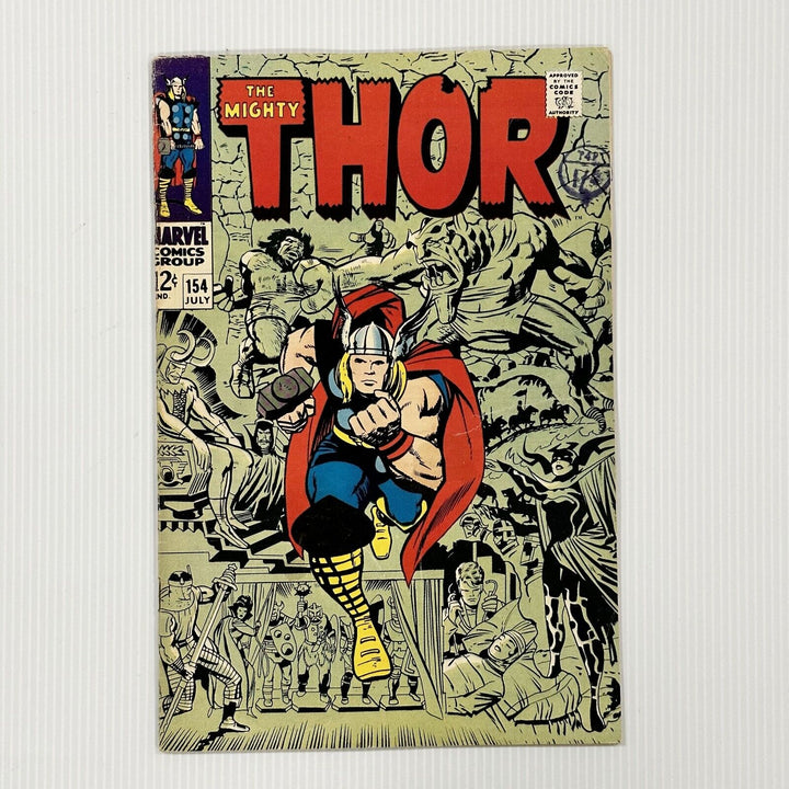 The Mighty Thor #154 1969 FN+ First Appearance Mangog Cent Copy Pence Stamp