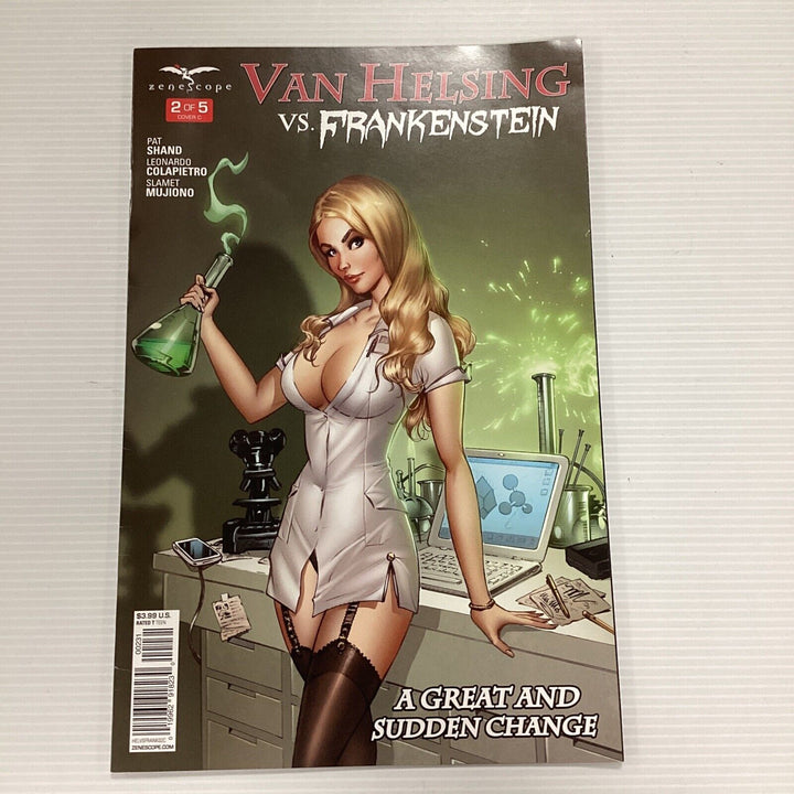 Grimm Fairy Tales Van Helsing Vs Frankenstein #2 2016 VF Cover C Zenescope