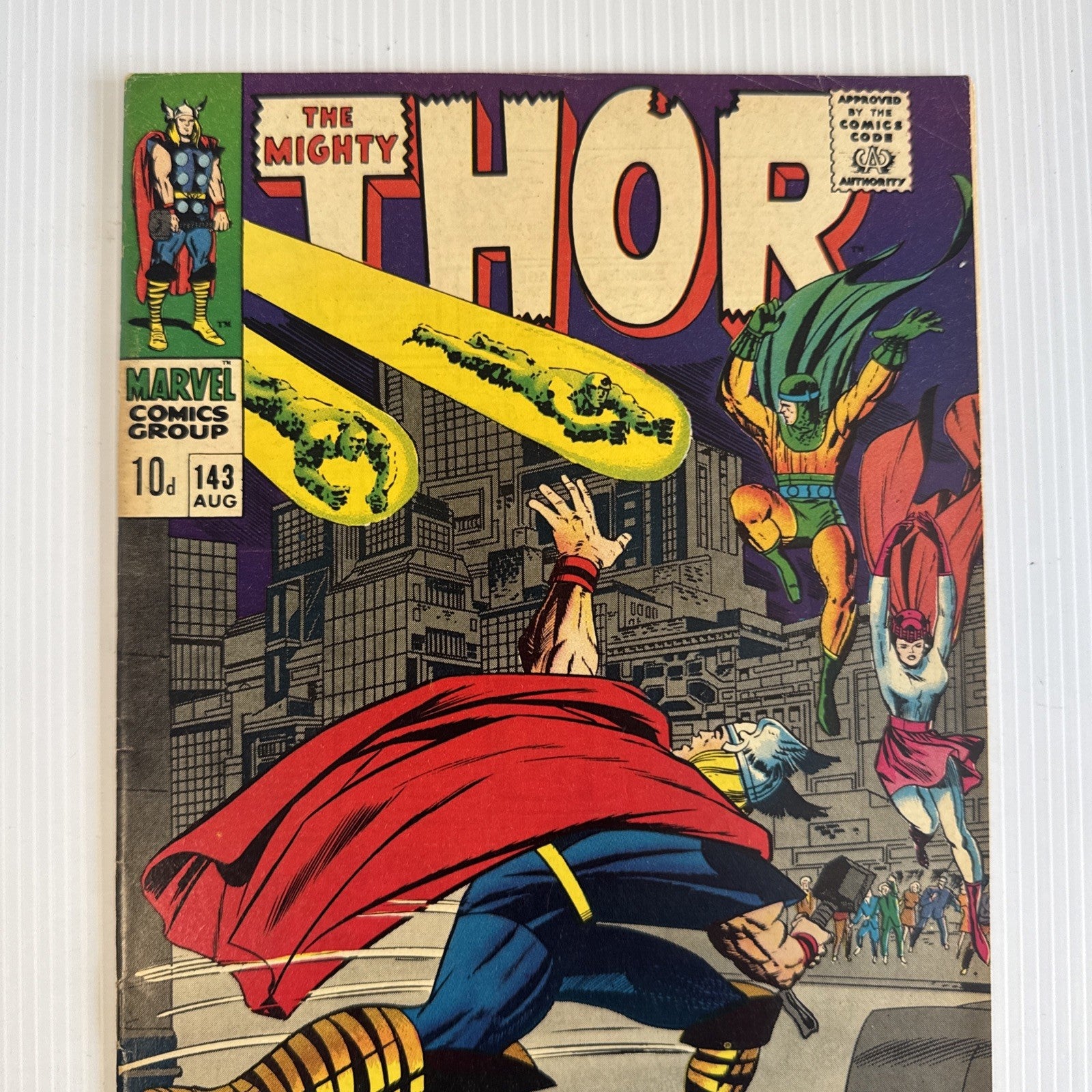 The Mighty Thor #143 1967 FN Pence Copy1