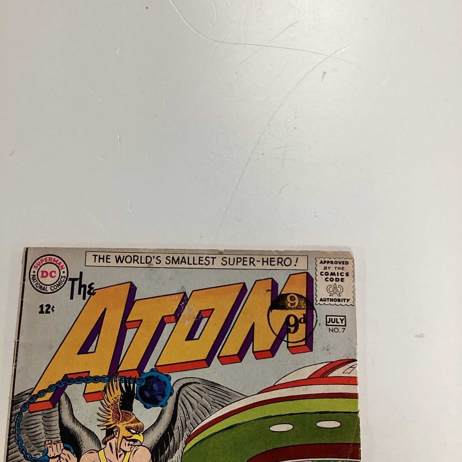 Atom #7 1963 GD/VG Pence Stamp **20mm tear on edge of front cover1