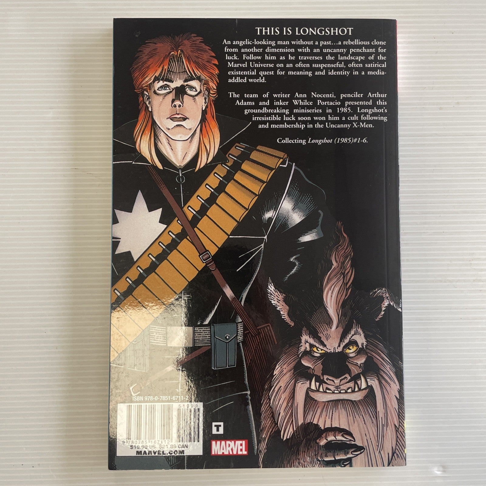 X-Men Longshot Marvel Comics 2013 by Nocenti & Adams Softcover Graphic Novel4