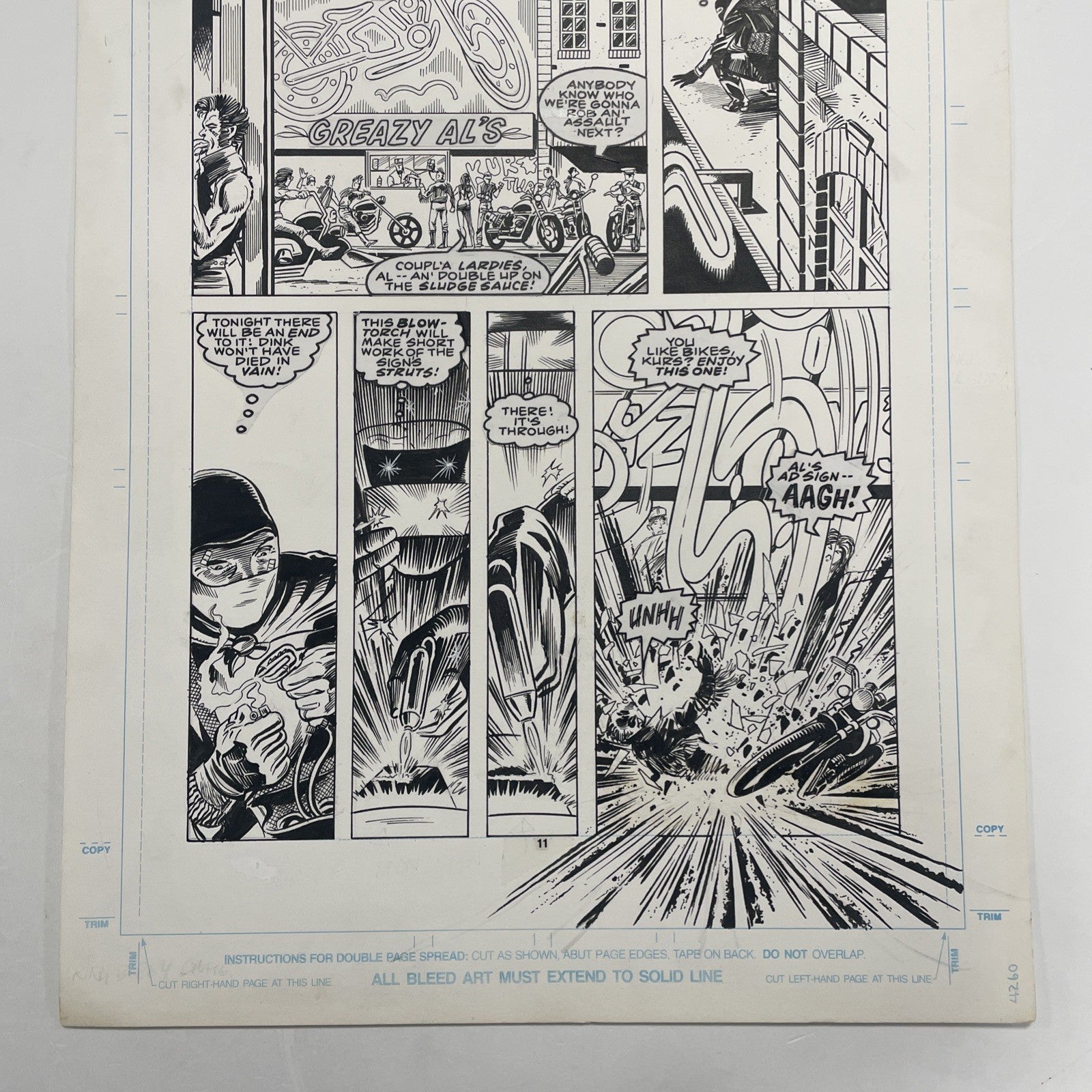 Lee Sullivan Original Art for Marvel's Robocop #10 Page 8 19902