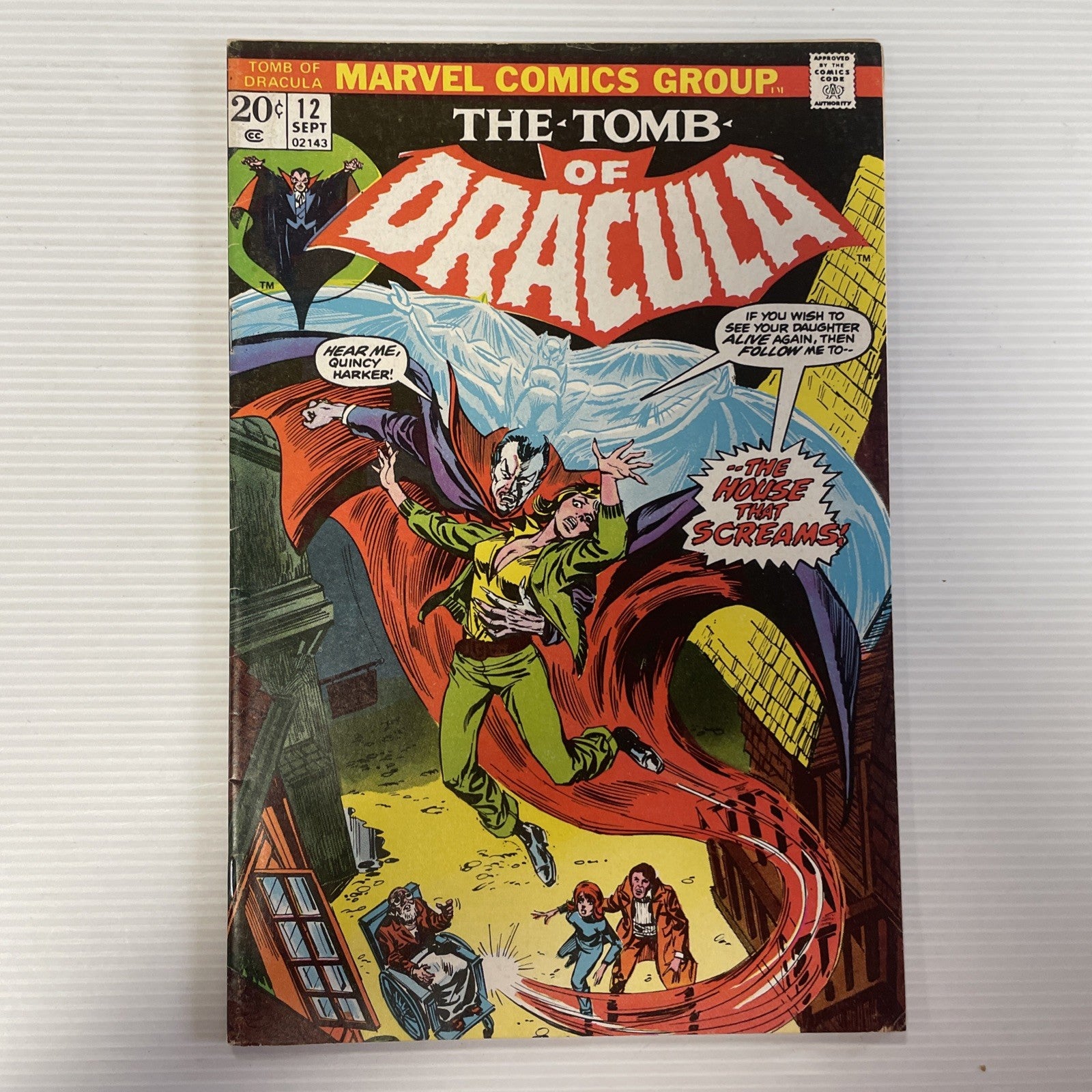 Tomb Of Dracula #12 1973 VG/FN 2nd Appearance of Blade *Watermark bottom of rear0