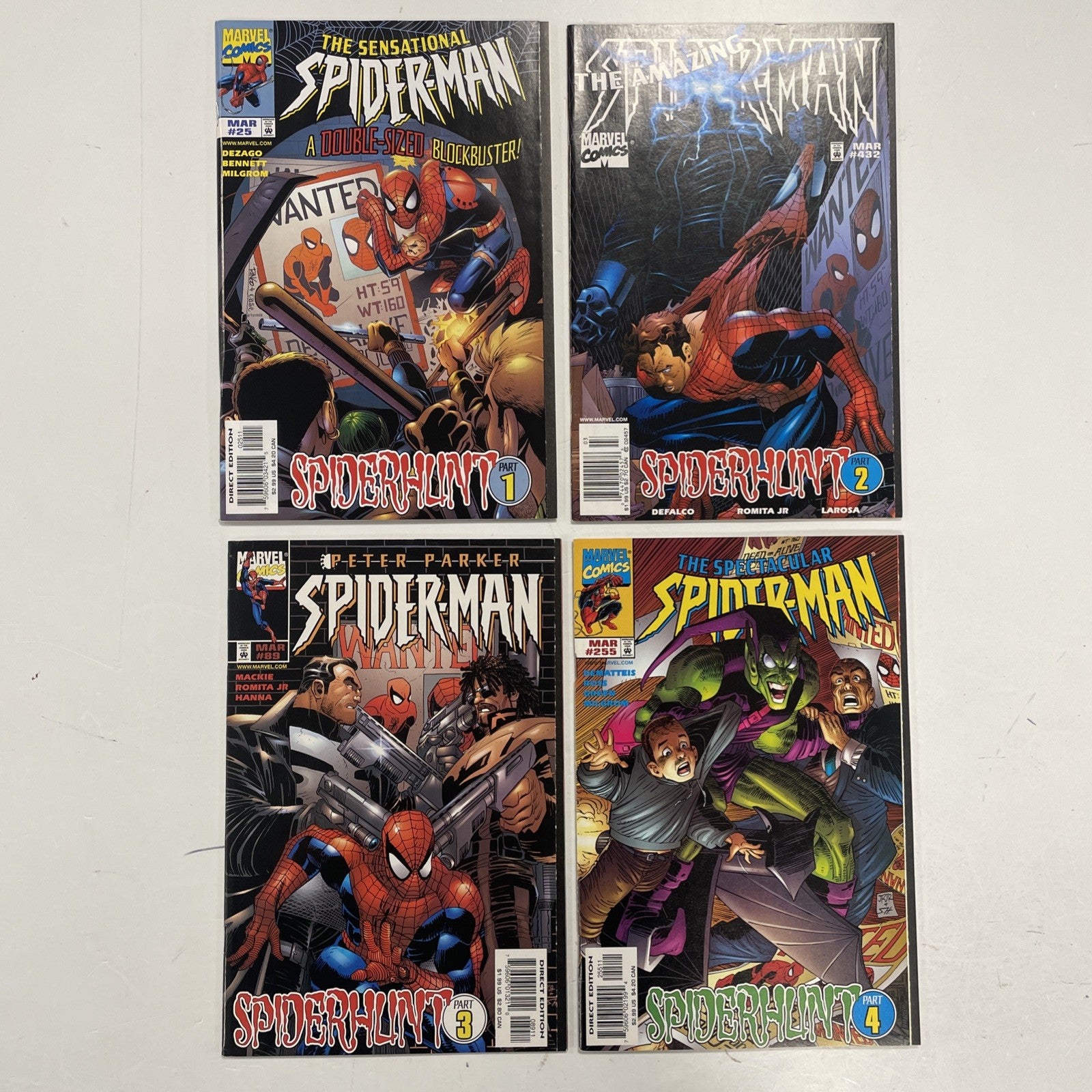 Spider-Man: Spiderhunt #1-4 1998 Complete Set Mid-high Grades0