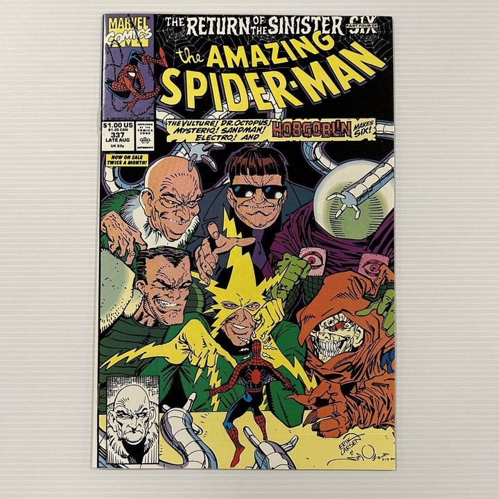 Amazing Spider-Man #337 NM 1990 Comic Cent Copy