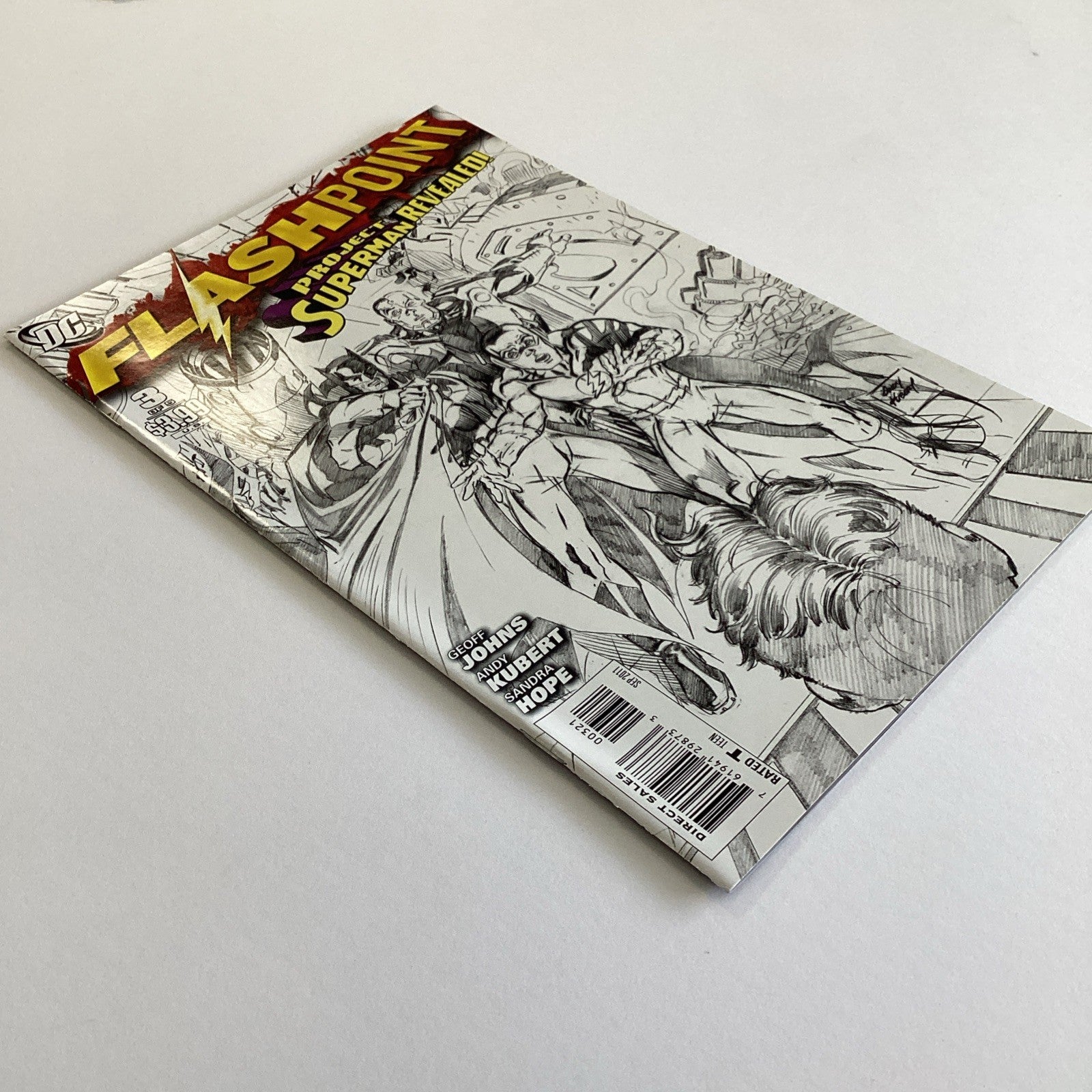 Flashpoint #1-5 2011 VF/NM Complete Set Sketch Variant Covers8